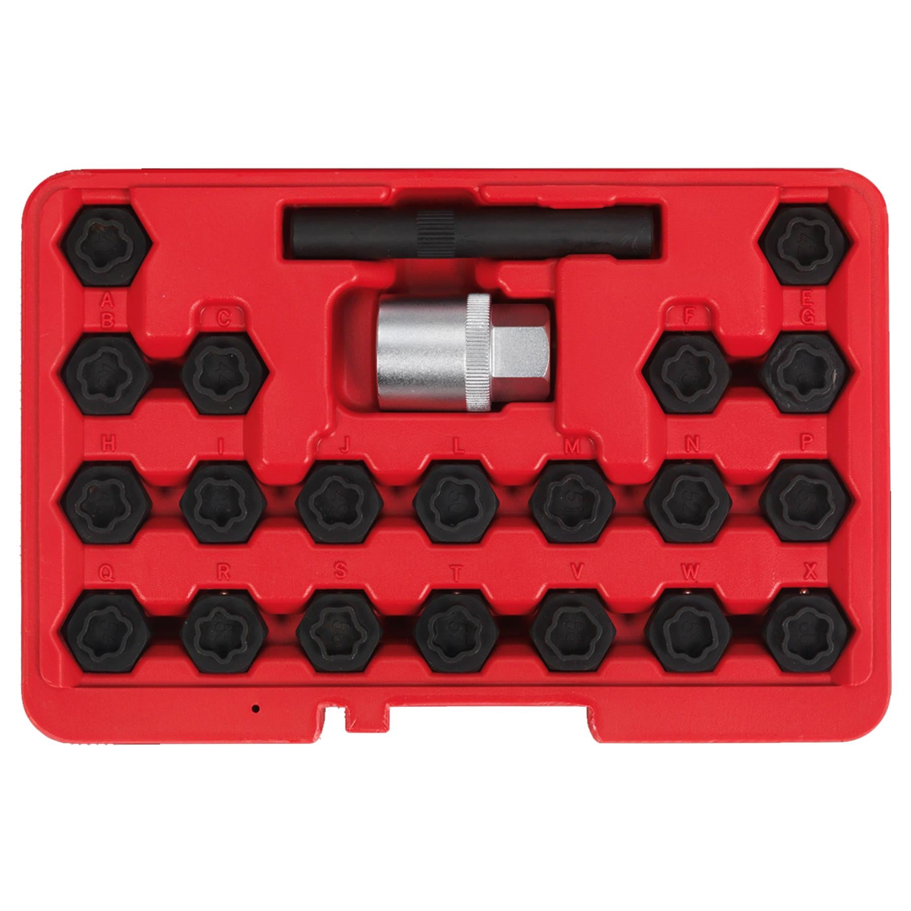 Sealey Locking Wheel Nut Key Set 22pc - BMW