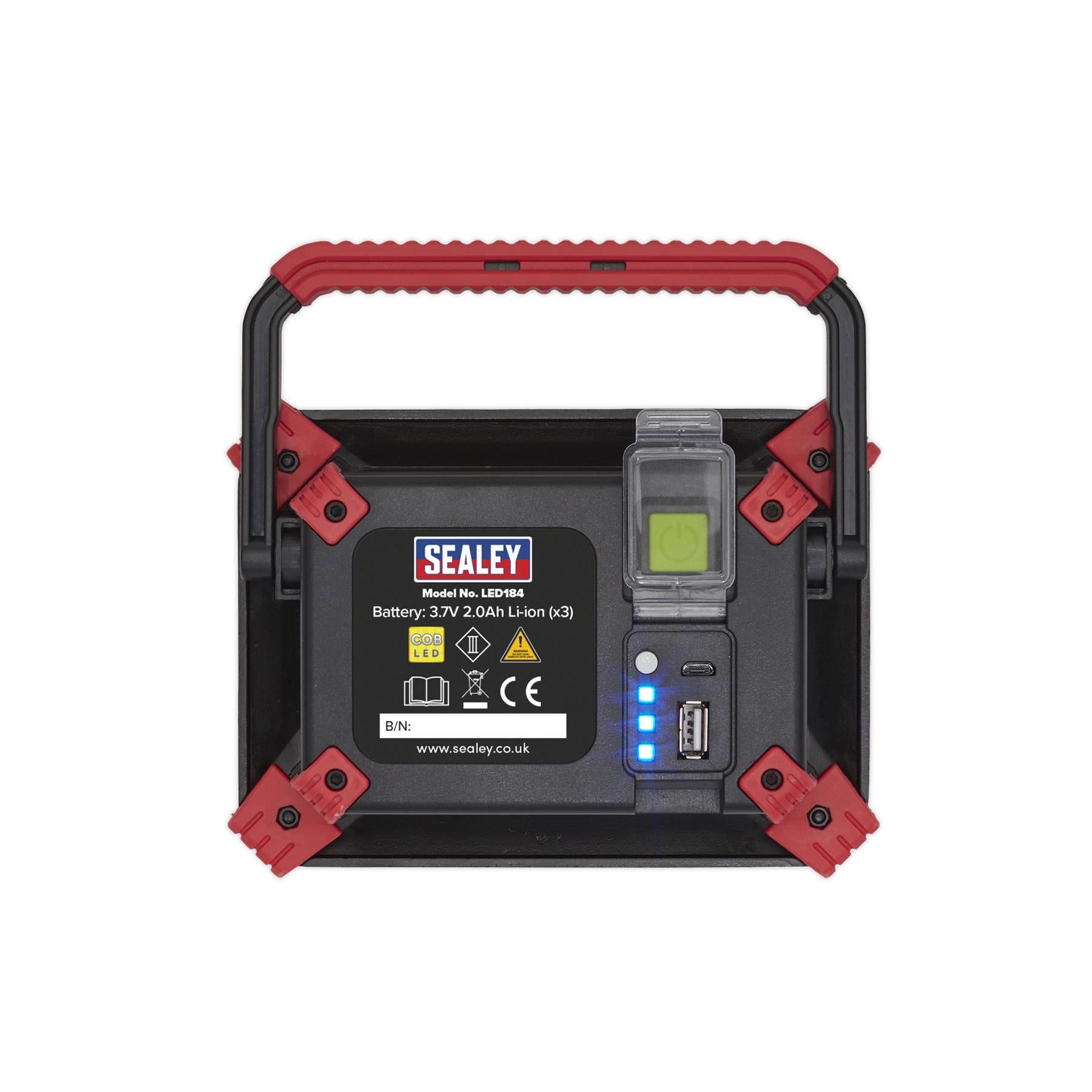 Sealey Rechargeable Portable Floodlight & Power Bank 20W COB LED