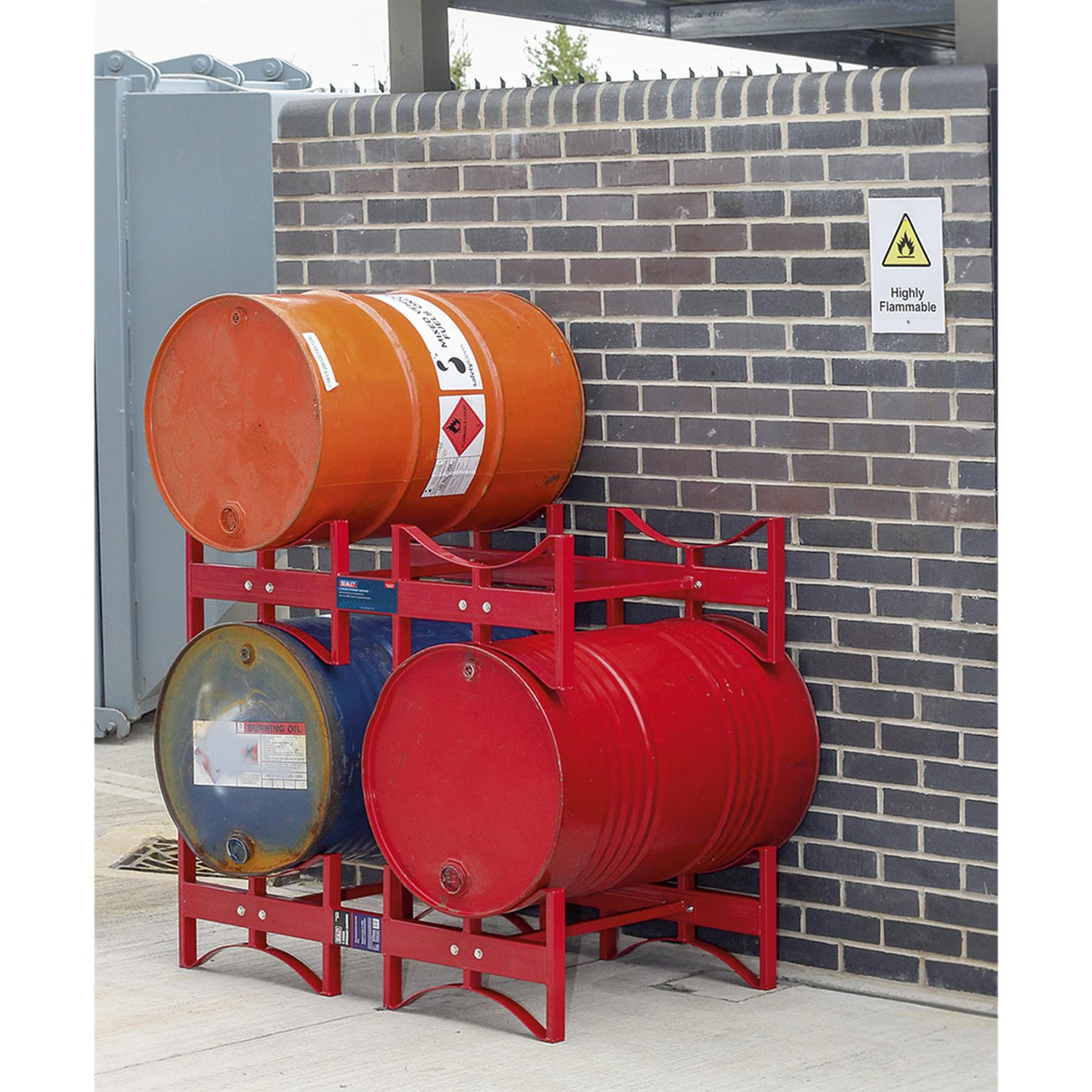 Sealey Storage Racking 2 Drum Heavy-Duty Steel DRP34