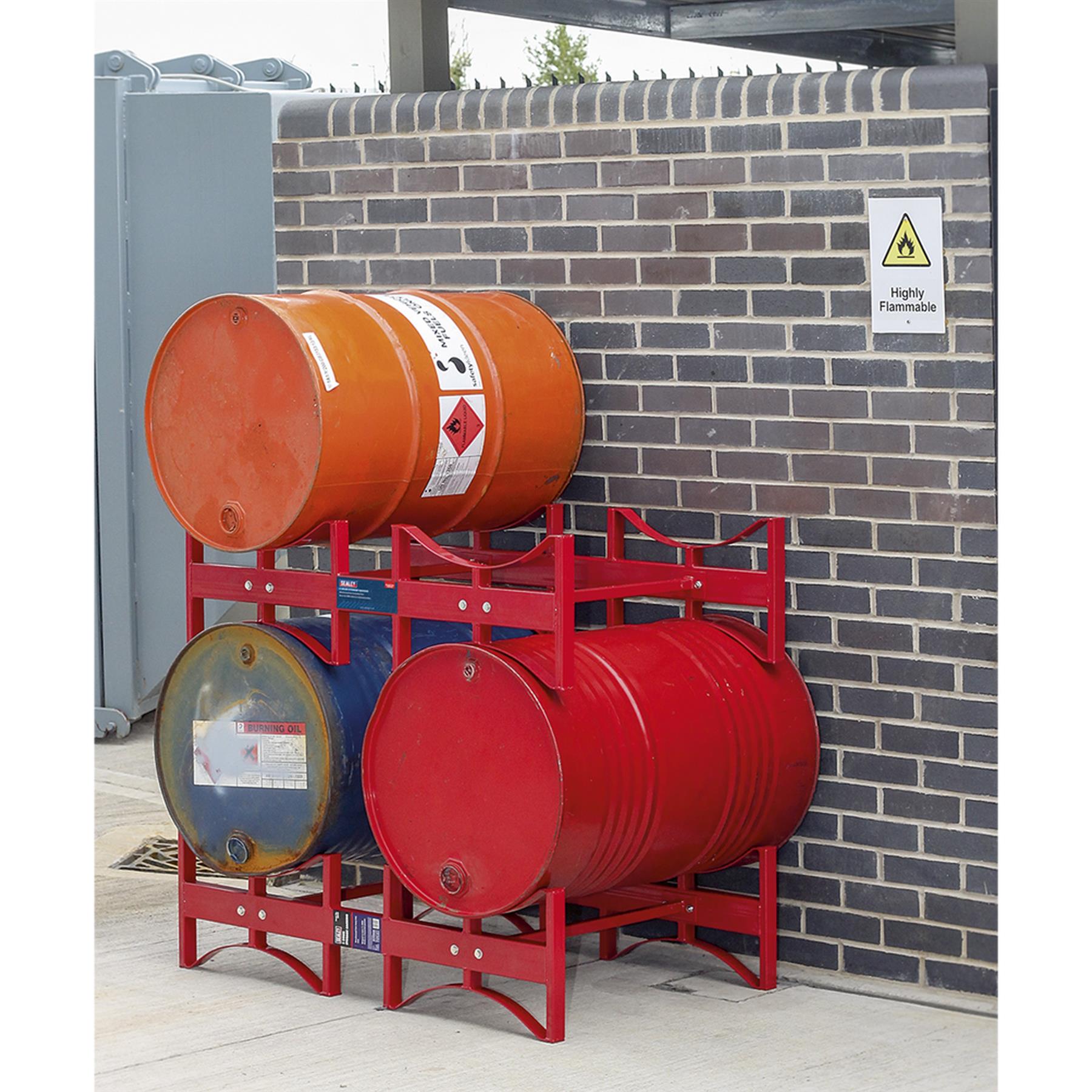 Sealey Storage Racking 2 Drum Heavy-Duty Steel DRP34