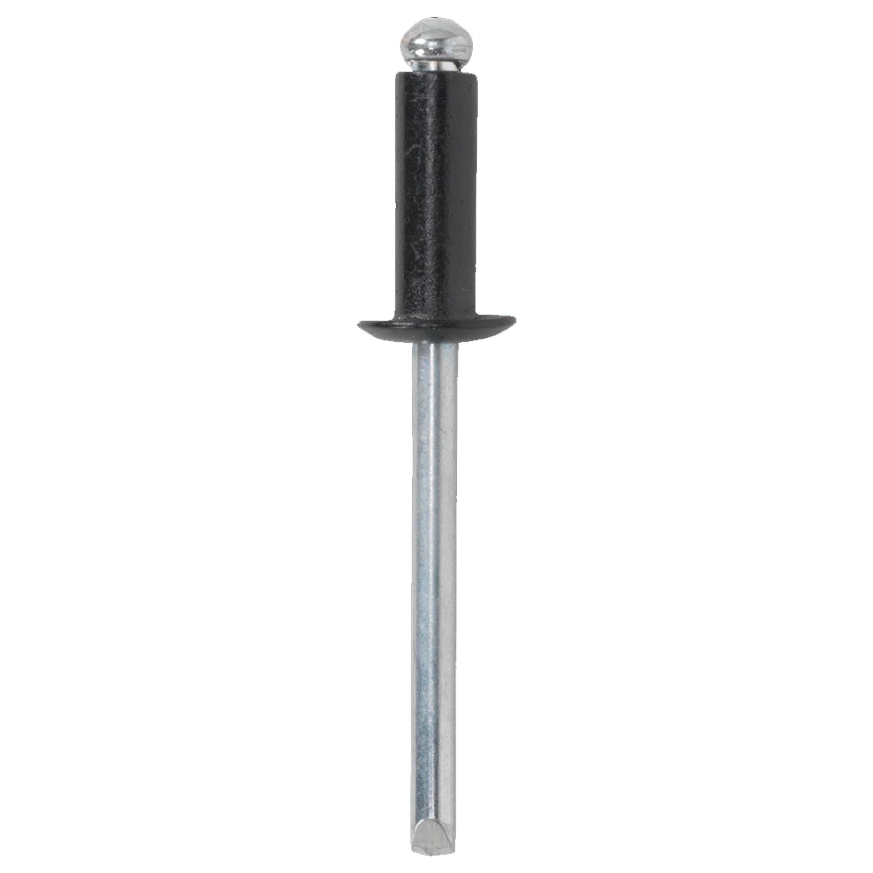 Sealey Aluminium Rivet Black Standard Flange 4.8 x 14mm Pack of 200