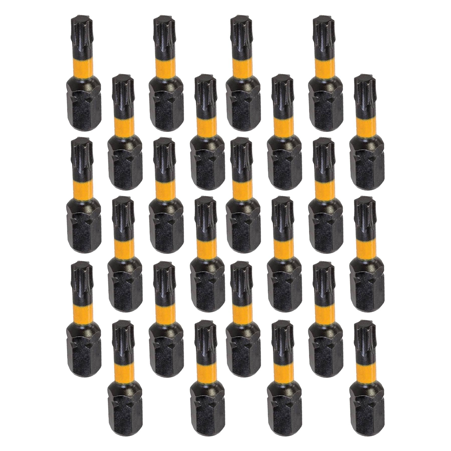 Torx Screwdriver Impact Bit T25 High Torque Premium S2 Steel Drills Drivers 25pk