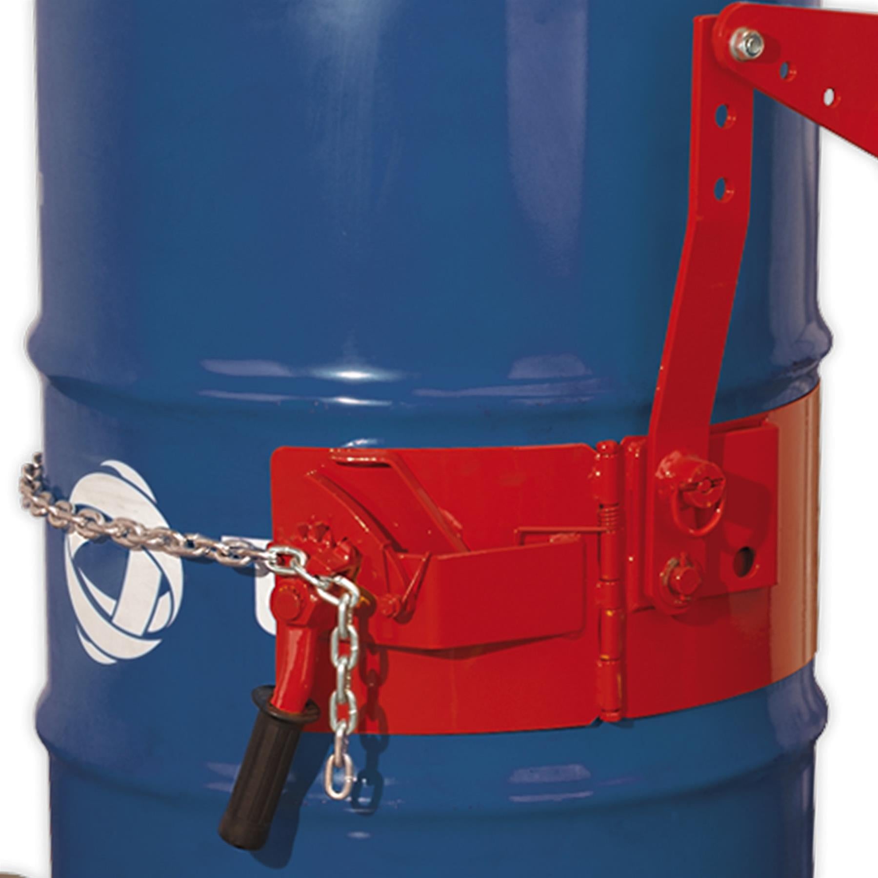 Sealey Mobile Drum Handler 205L  Lever handle raises drum