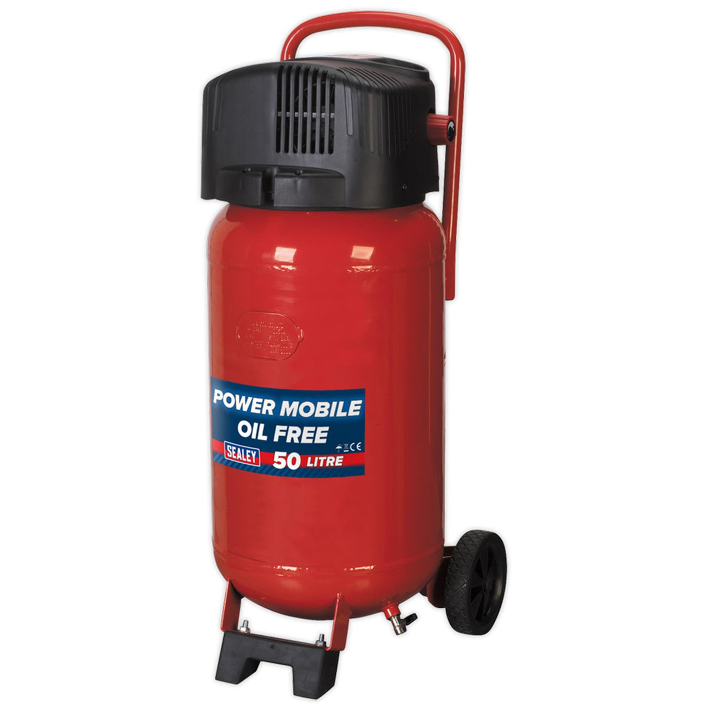 Sealey SAC05020 Compressor 50L Belt Drive 2hp Oil Free