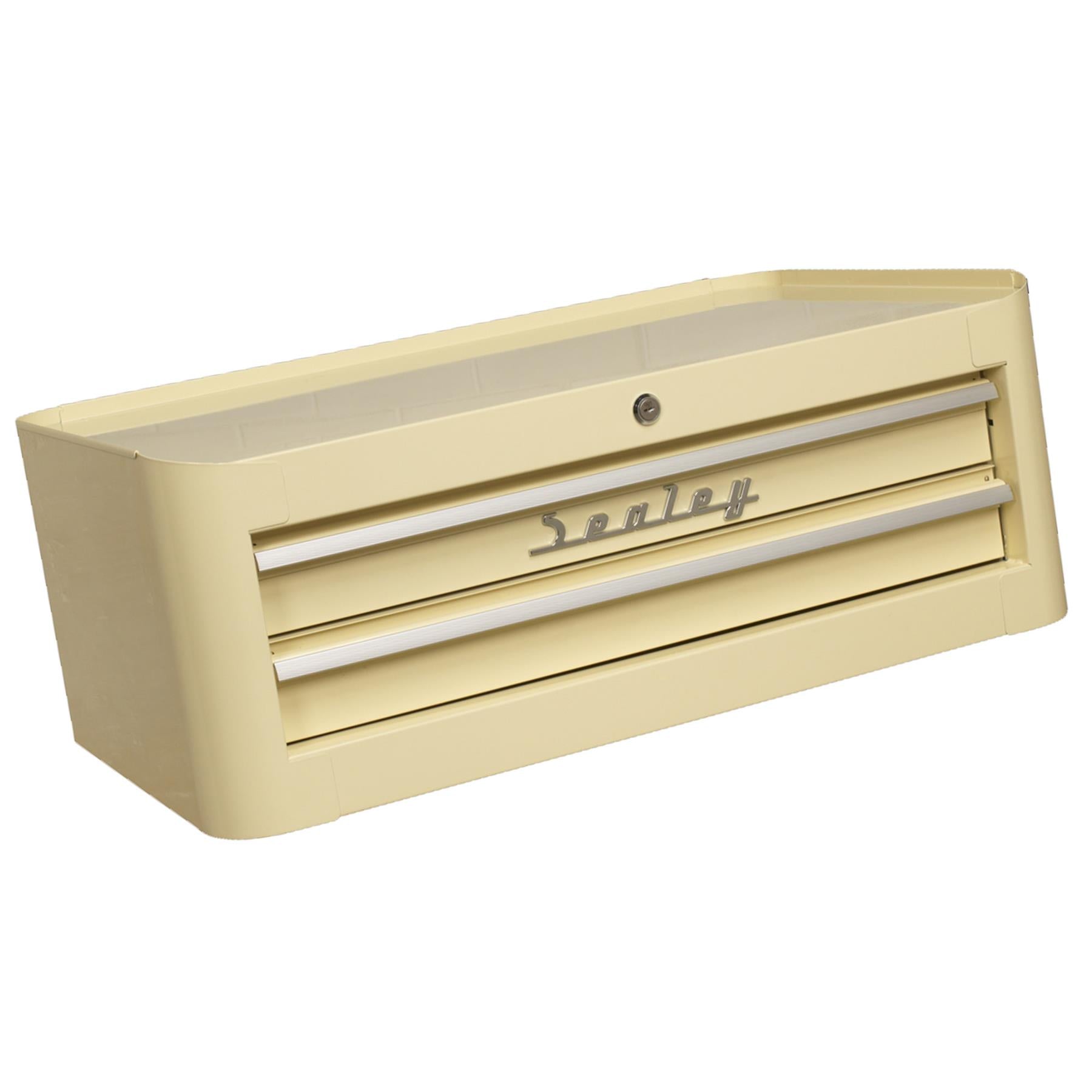 Sealey Mid-Box 2 Drawer Retro Style. two drawers with ball bearing slides