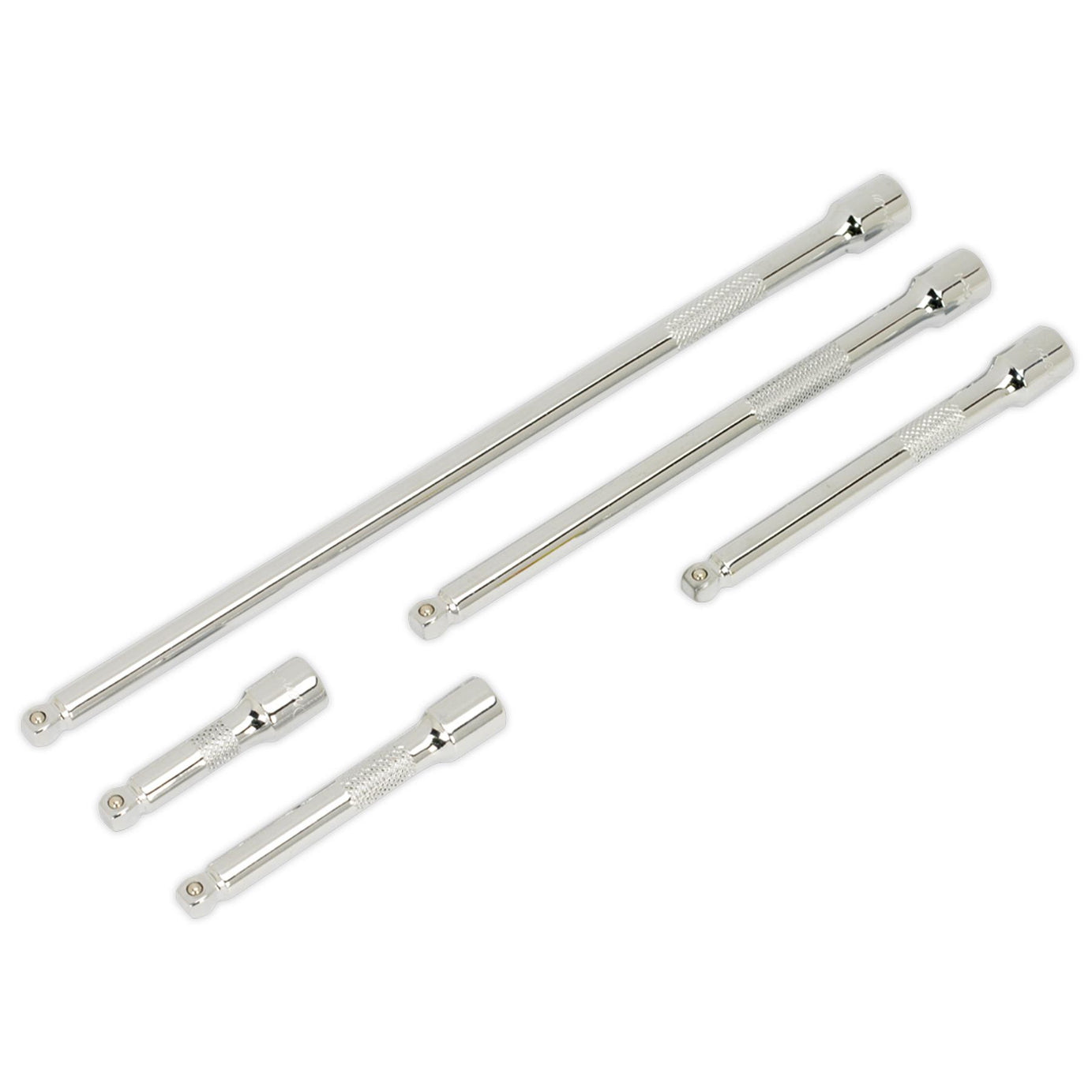 Wobble Extension Bar Set 5pc 1/4"Sq Drive. AK766 Sealey