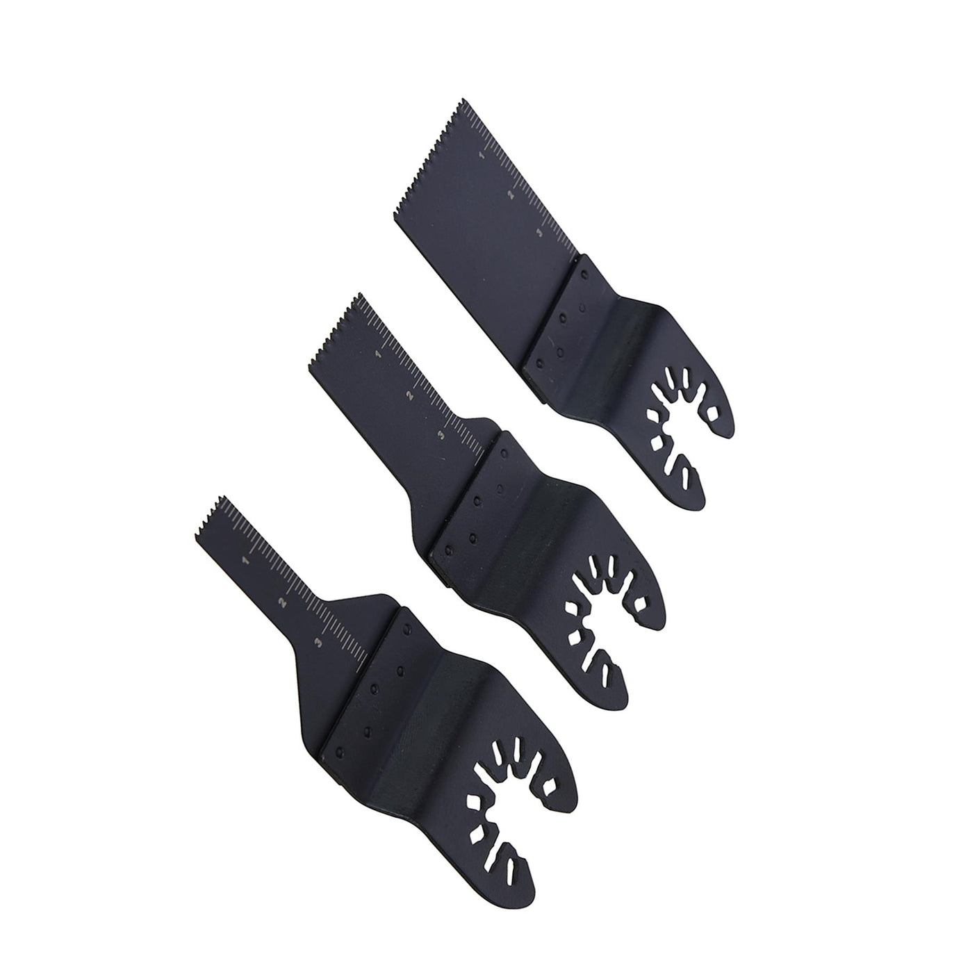 3Pc Multi-Cutter Saw Blade Set 10, 20 & 34mm Scraper Blade With Depth Markings