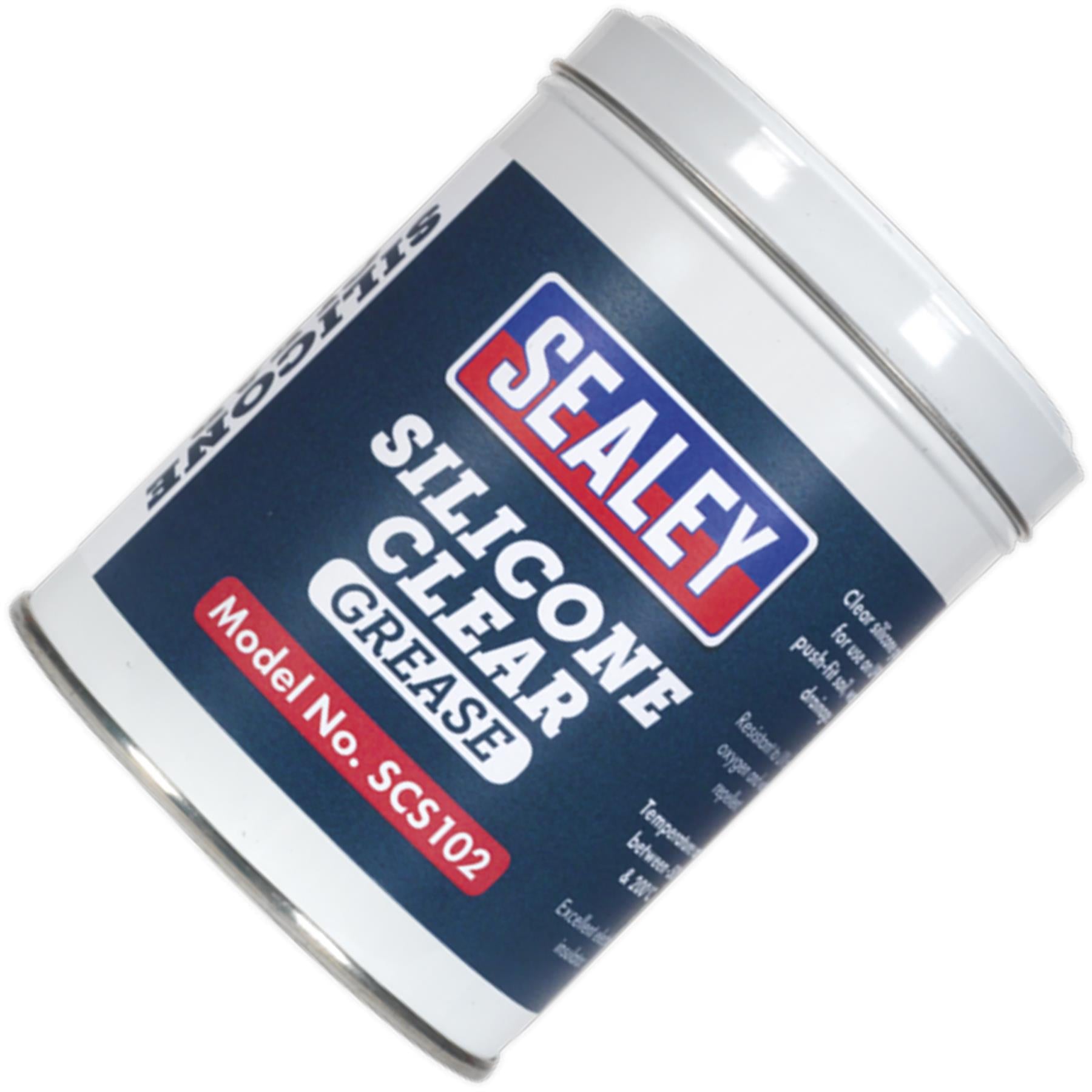 Sealey Silicone Clear Grease 500g Tin