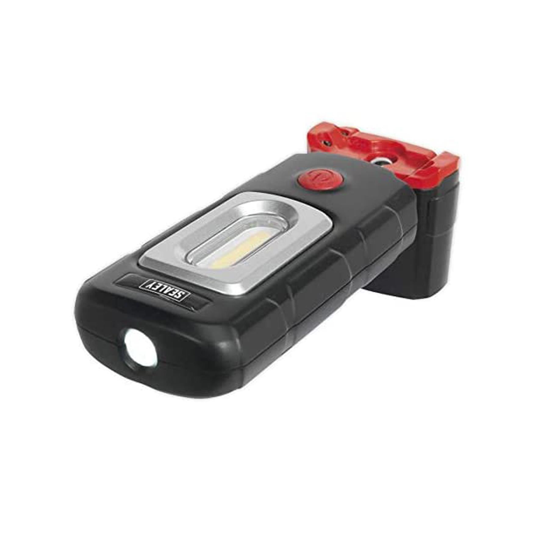 Sealey R/Charge 360 Insp Light 3W COB & 1W SMD LED Black Li-Poly
