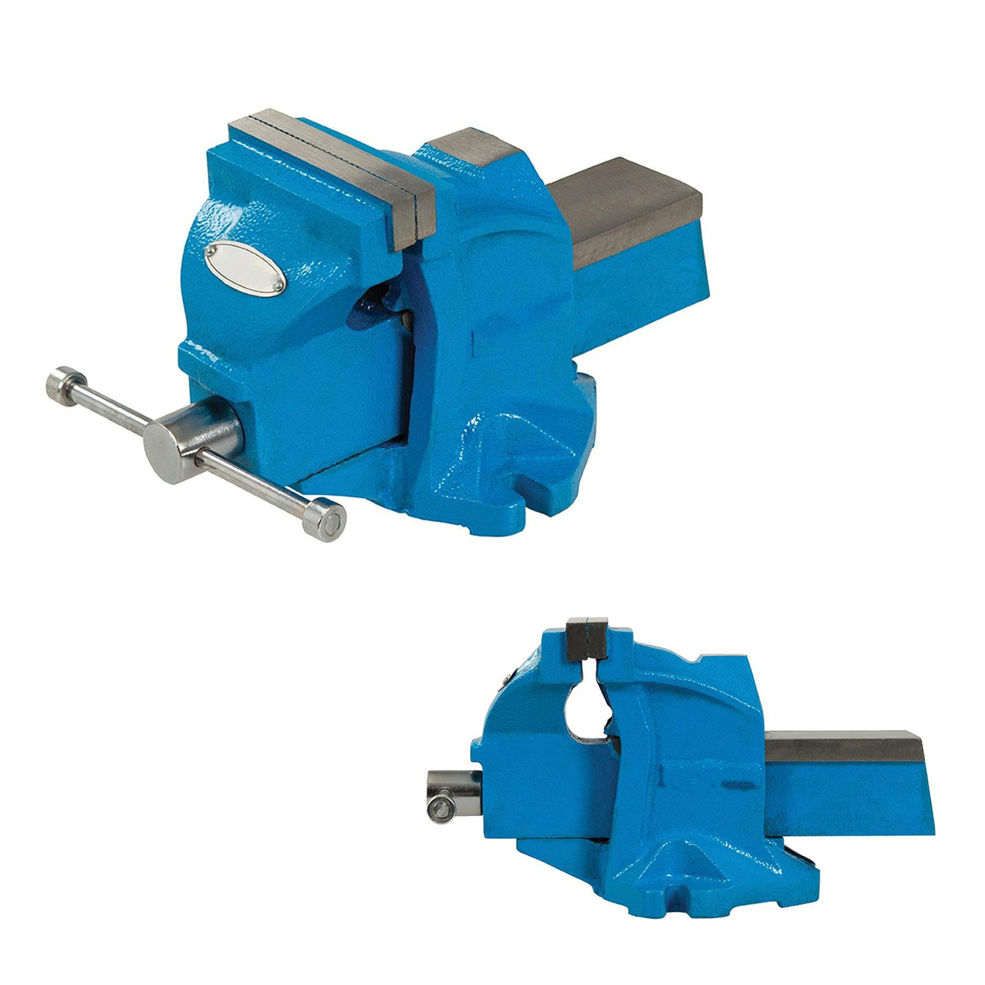 4" 100mm Jaw Engineers Workshop Vice Hardened Steel Powder Coated 8kg Tommy Bar Handle