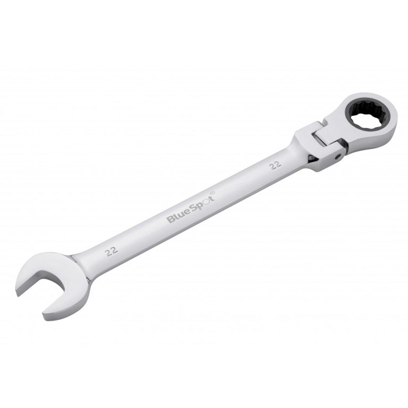 BlueSpot Ratchet Spanner Combination Flexible Head Wrench Metric 22mm