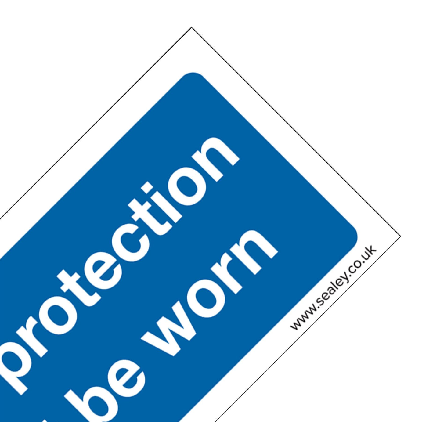 Sealey Safety Sign-Hand Protection Must Be Worn-Self-Adhes-Pk of 10