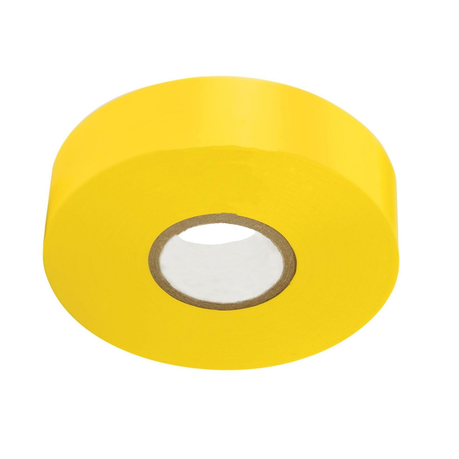 19mm x 33m Yellow Electrical Pvc Insulation / Insulating Tape Flame Retardant