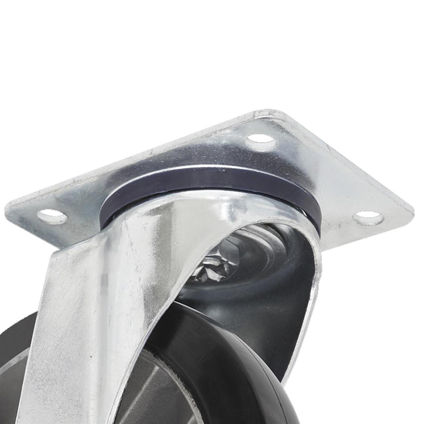 Sealey Heavy-Duty Rubber Swivel Castor Wheel 125mm