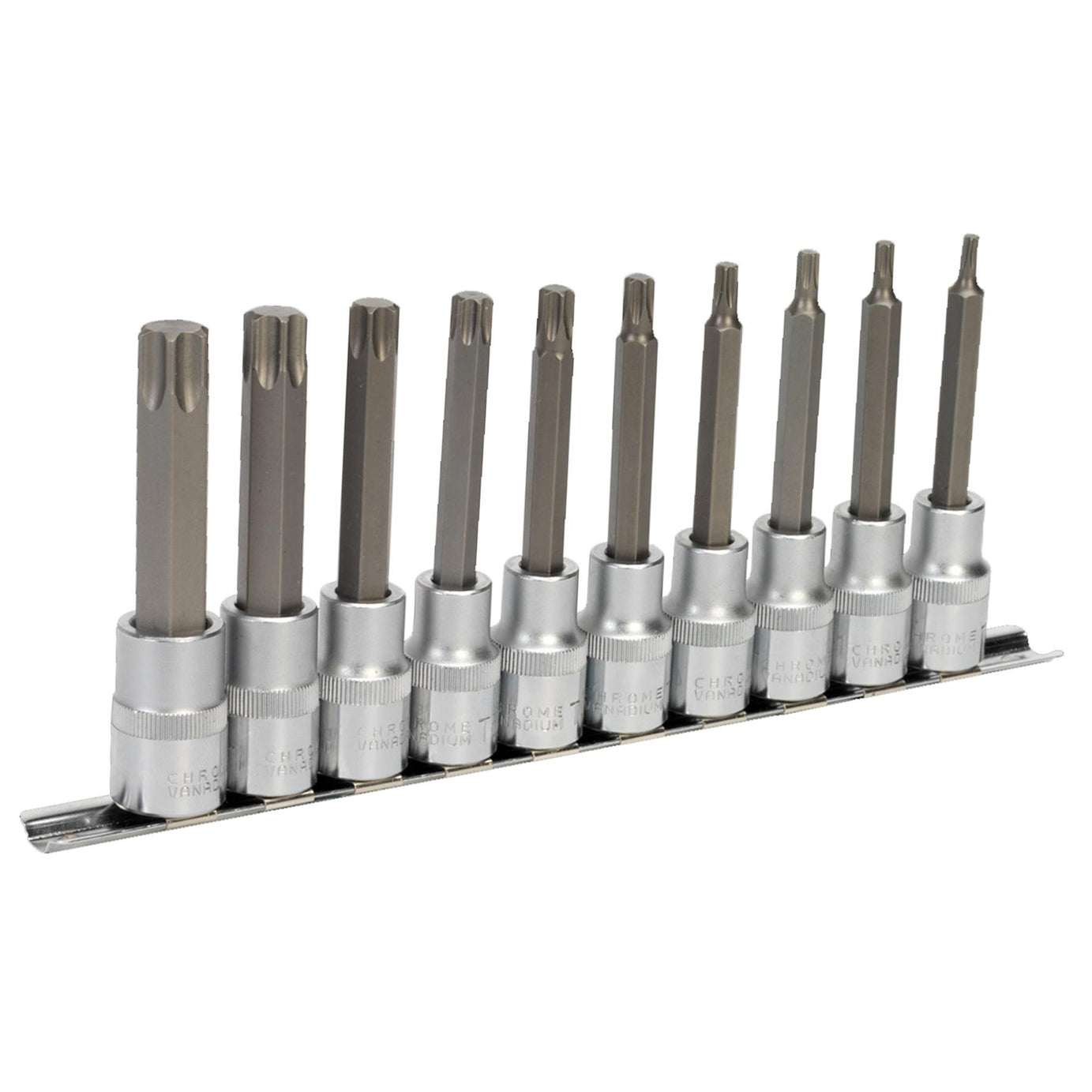 Sealey TRX-Star* Socket Bit Set 10pc 1/2"Sq Drive 100mm