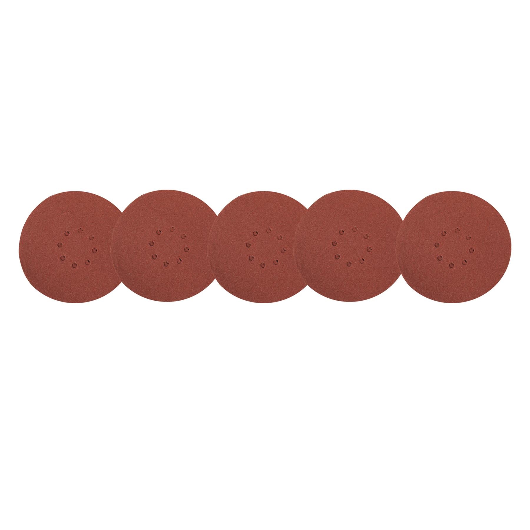 10 PACK-225mm Grits 80 Sanding Sheet Discs-Punched Aluminium Oxide Hook Loop