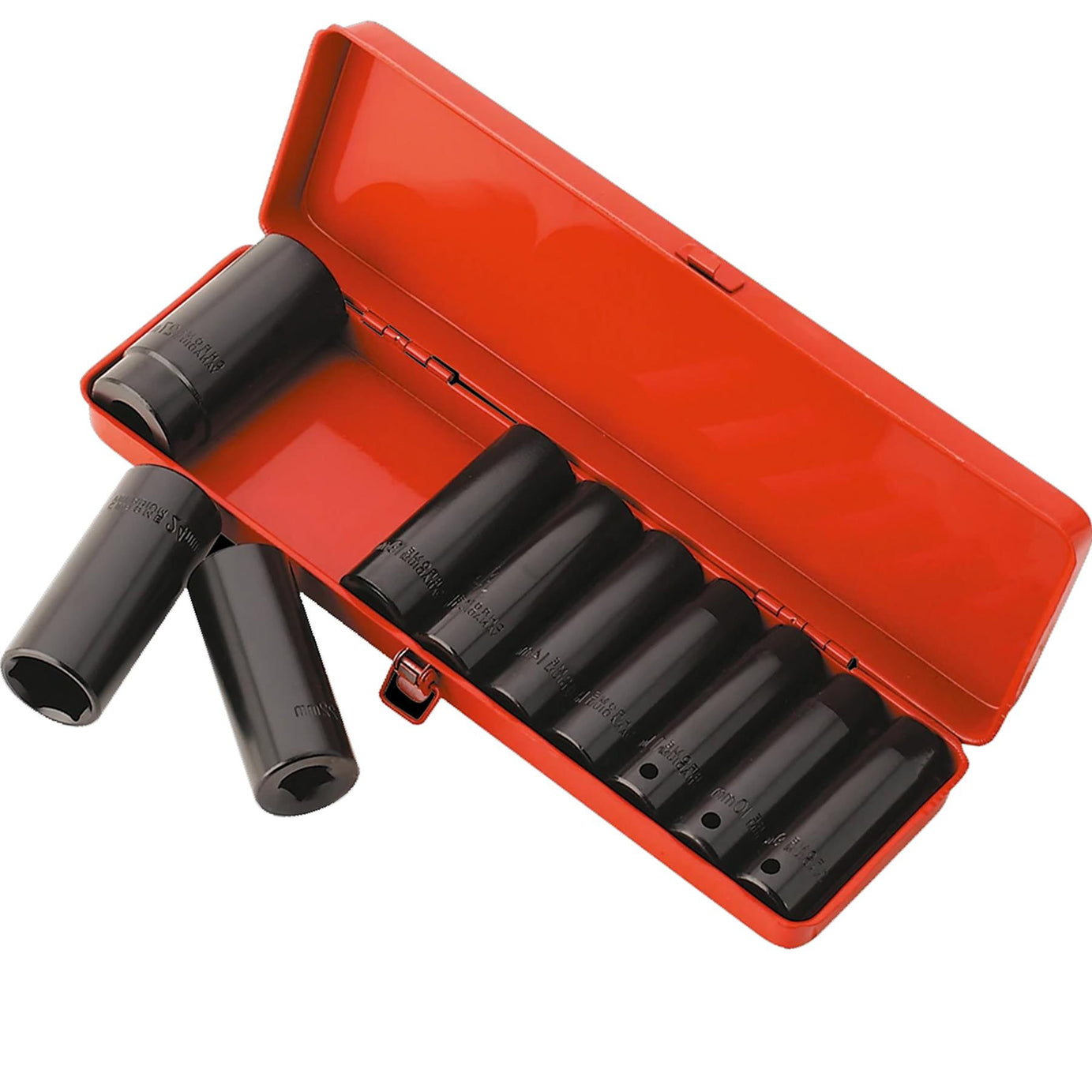 Sealey Impact Socket Set 10pc 1/2"Sq Drive Deep Metric