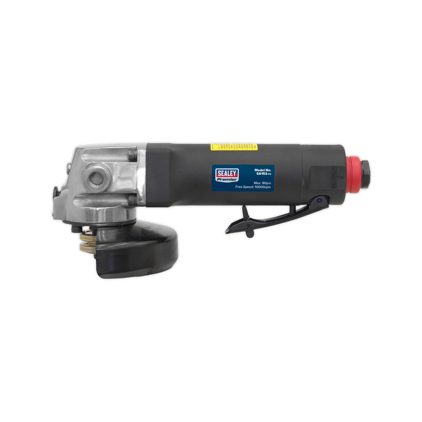 Sealey Air Angle Grinder 100mm Composite Housing Lightweight & Easy Handle