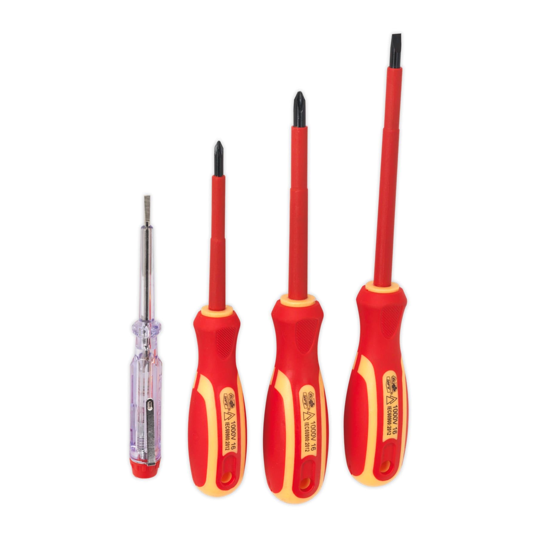 Sealey Electrician's Screwdriver Set 4pc VDE Approved