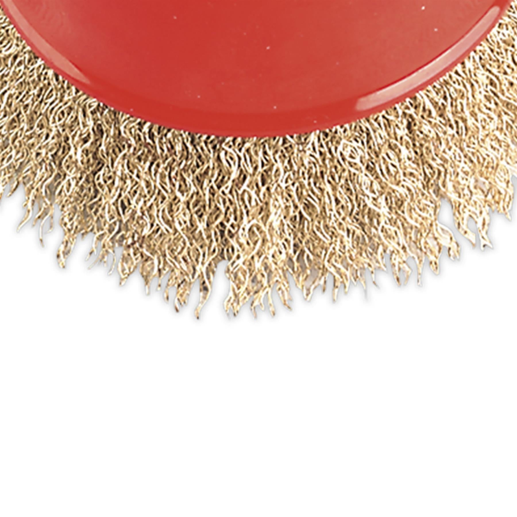 Sealey Brassed Steel Cup Brush 100mm M14 x 2mm