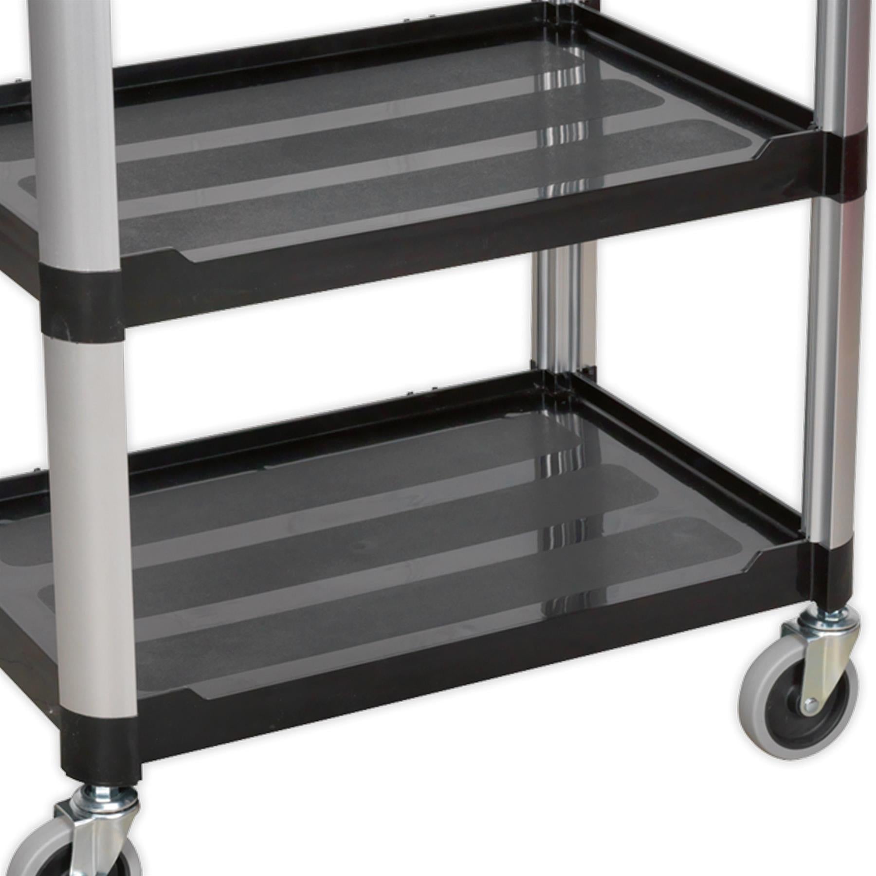 Sealey Workshop Trolley 3-Level Composite 40kg capacity per shelf