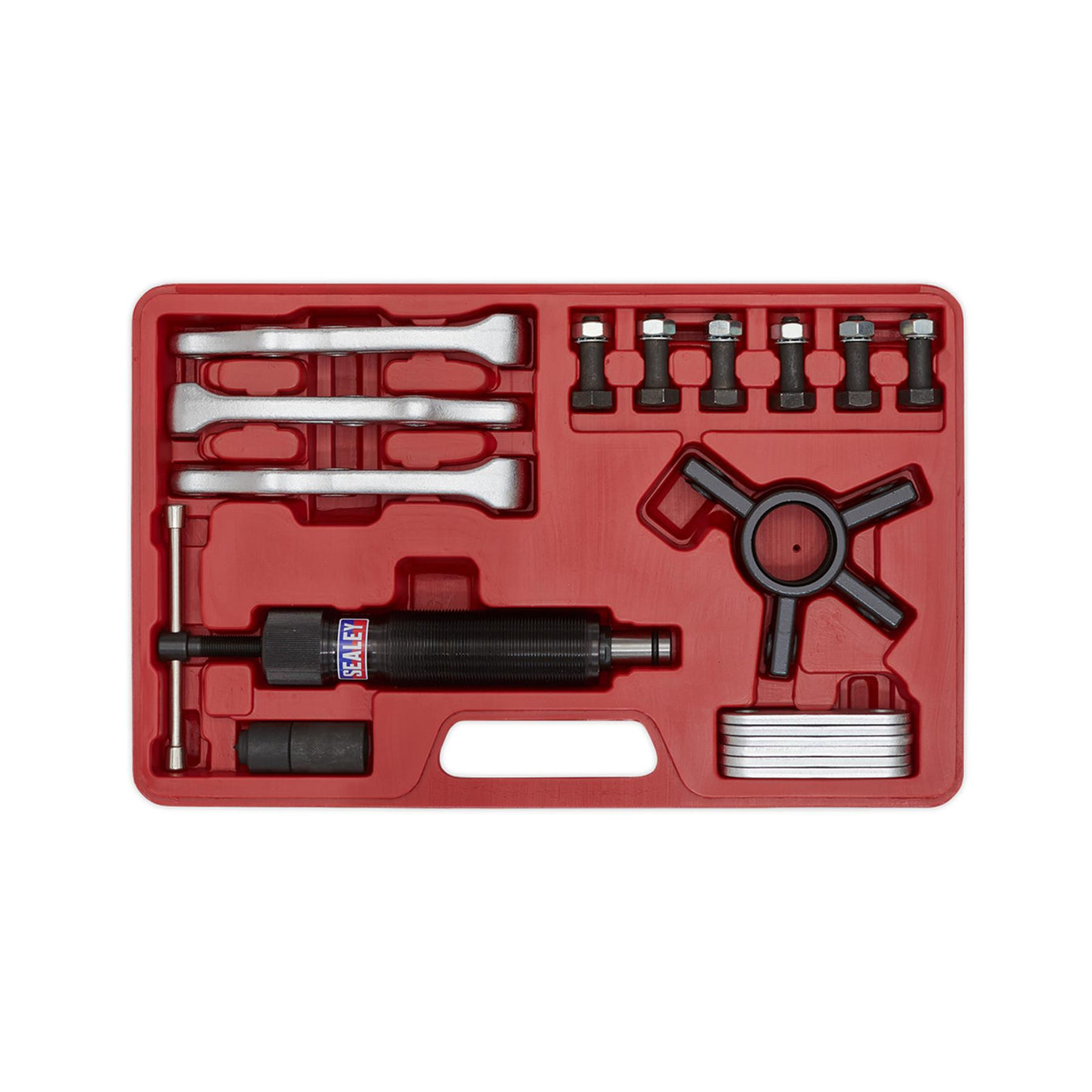 Sealey Hydraulic Puller Set 19pc Suitable For Pulling Hubs Flanges Gears