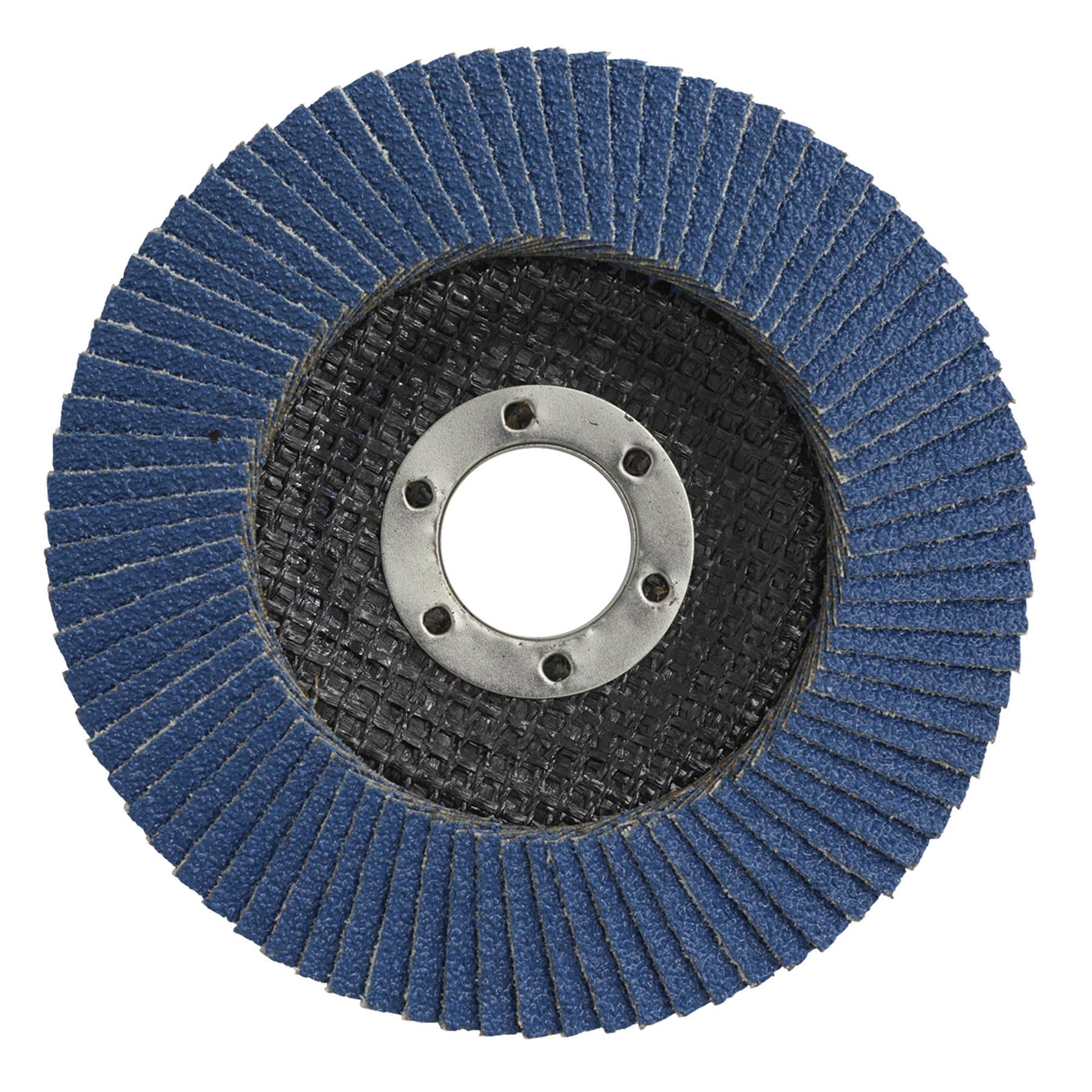 Sealey Flap Disc Zirconium 115mm 22mm Bore 120Grit