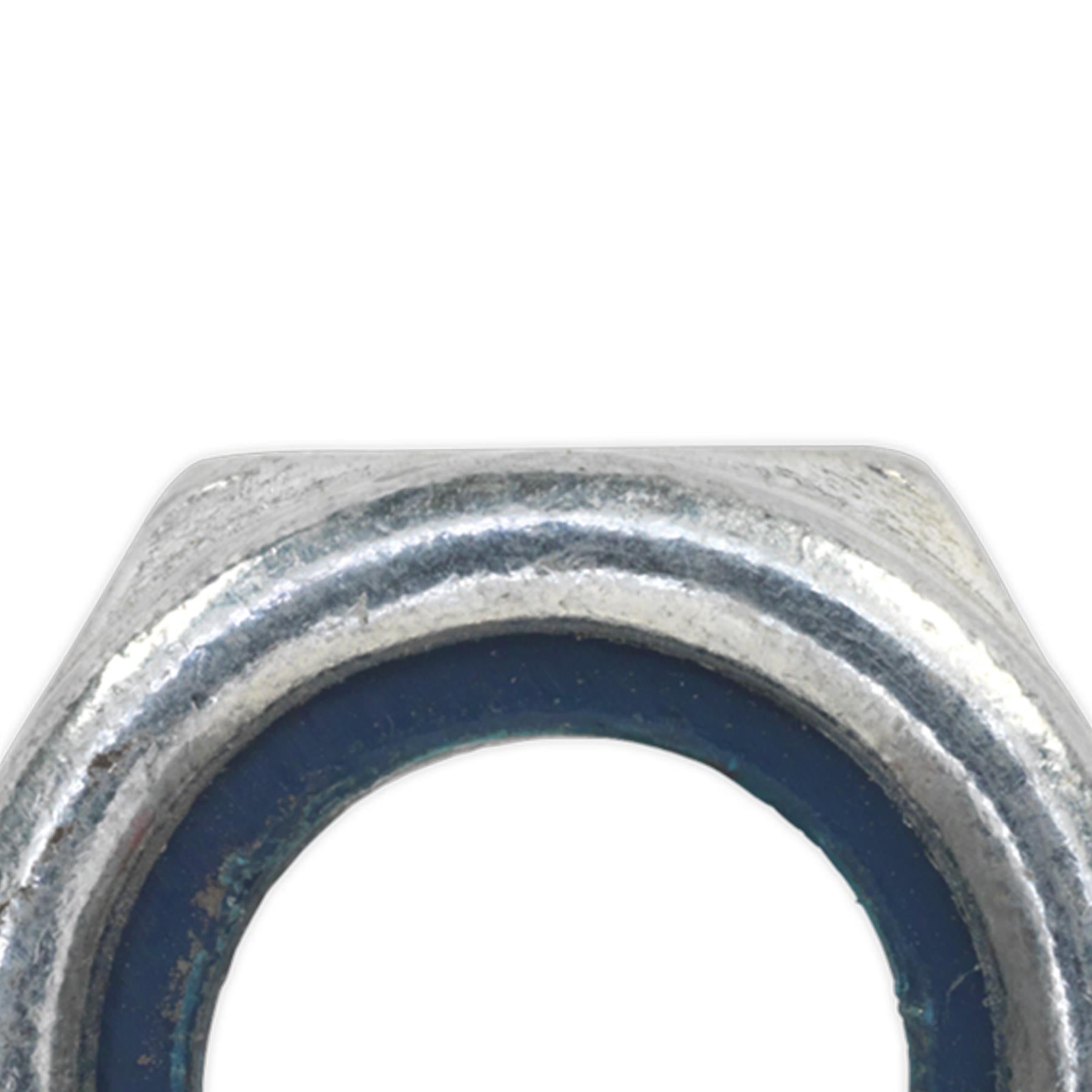 Sealey Nylon Locknut M14 Zinc Pack of 25