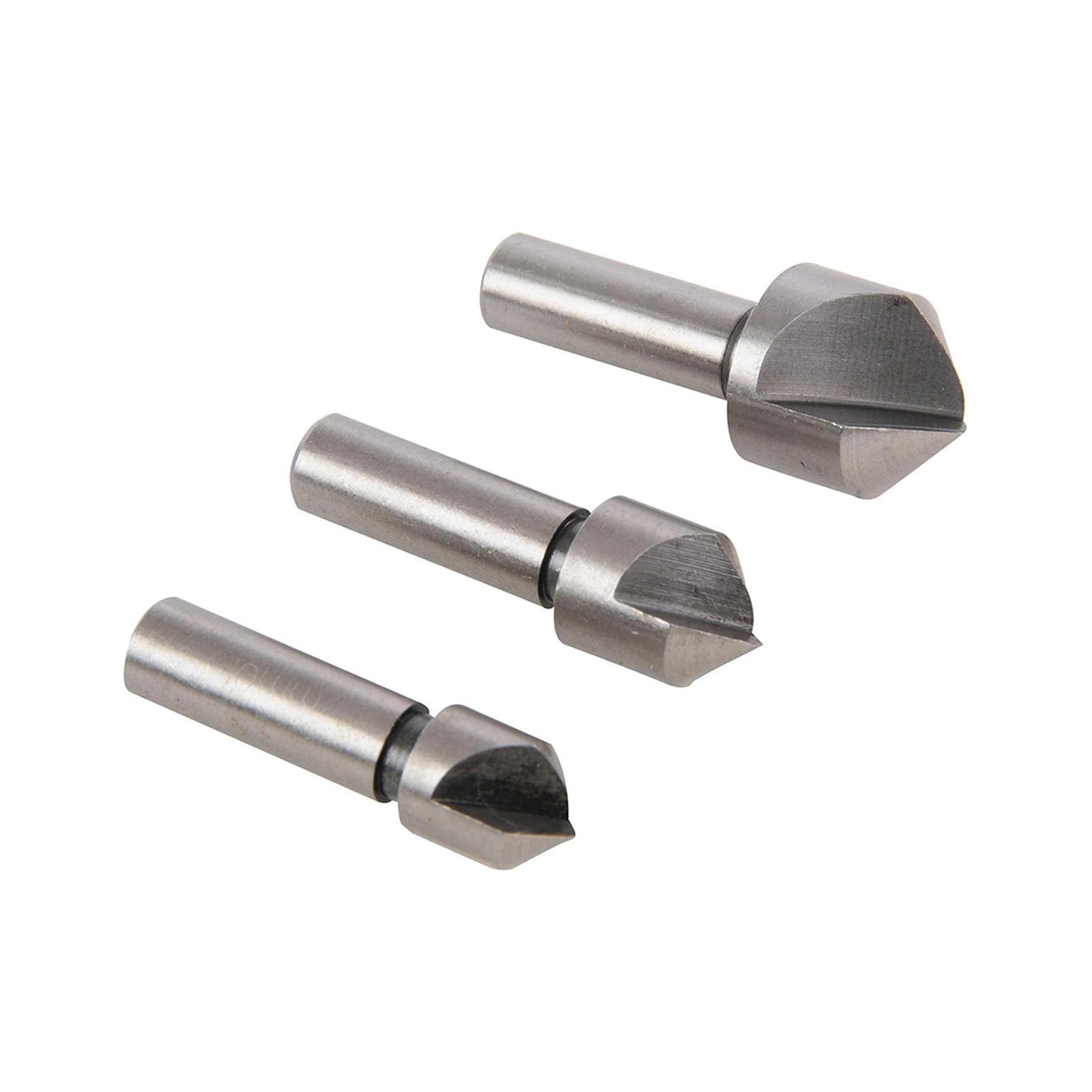 3Pc Hss Countersink Set 10, 12 & 16mm Drill Bit For Steel & Hard Metal