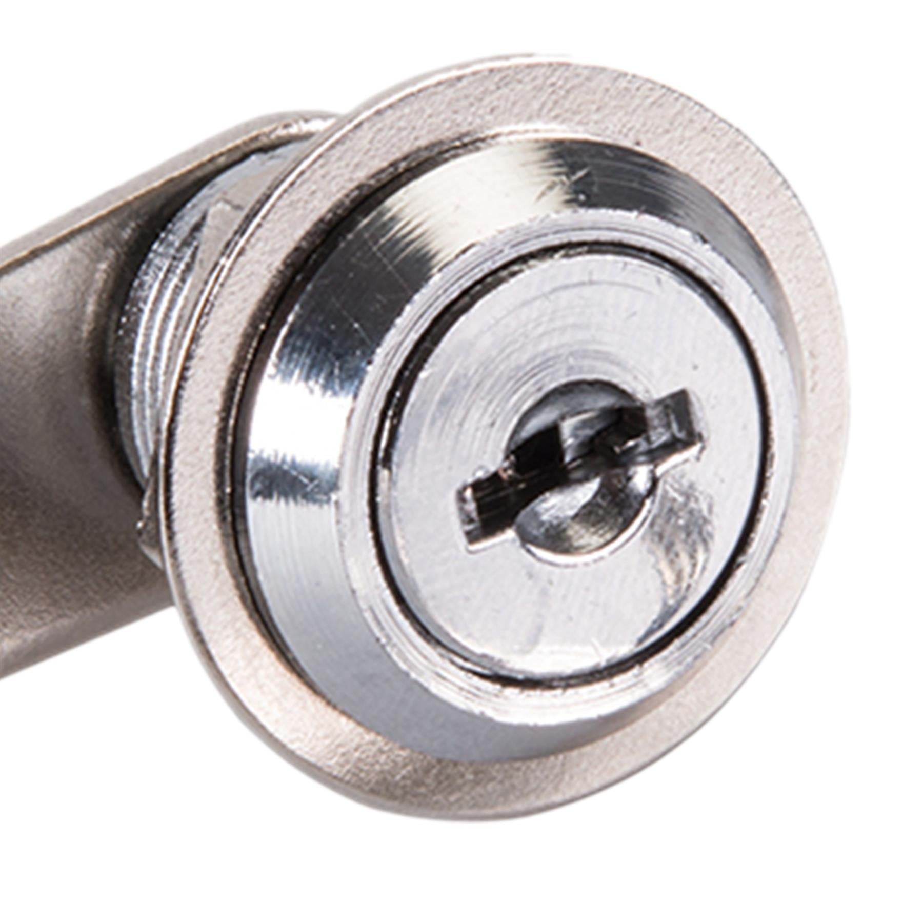 16mm Cam Lock For Filing Cabinet Mailbox Drawer Locker Secure Keys Nickel Plated
