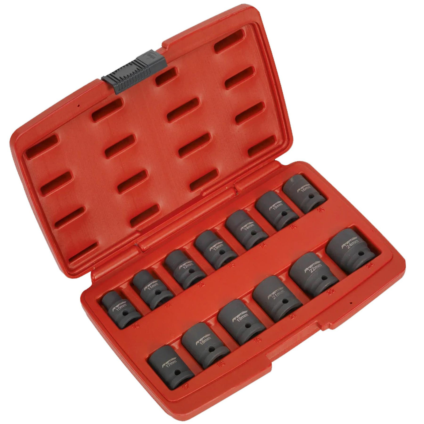 Sealey Impact Socket Set 13pc 1/2"Sq Drive Total Drive