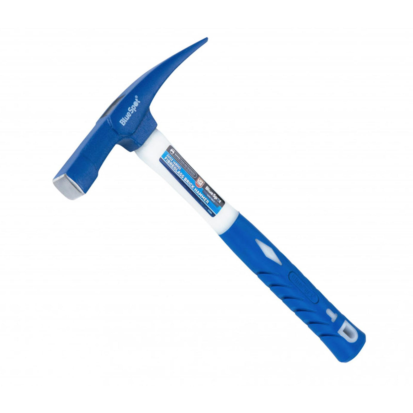 BlueSpot 24oz (680g) Fibreglass Shaft Brick Hammer Rubber Grip Lifetime Warranty