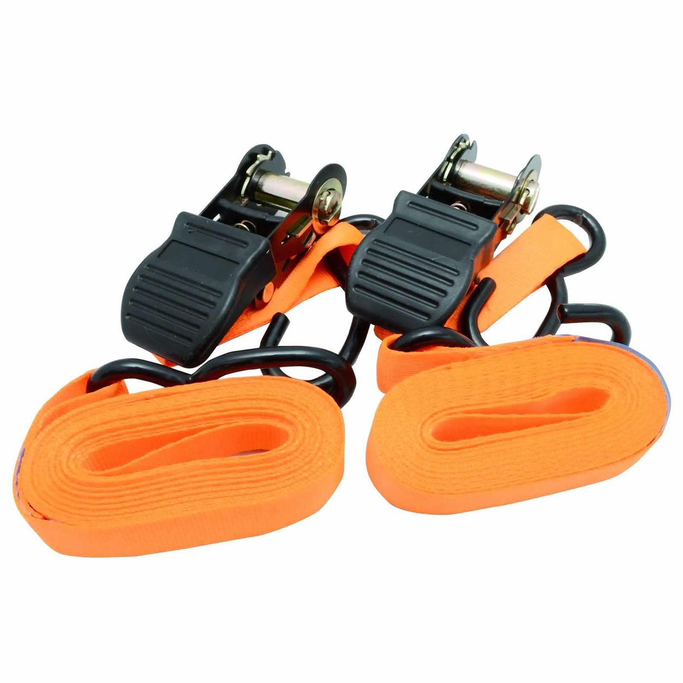 2 x Heavy Duty Ratchet Tie Down Straps 25mm 4.5 Meter Lashing Cargo Luggage