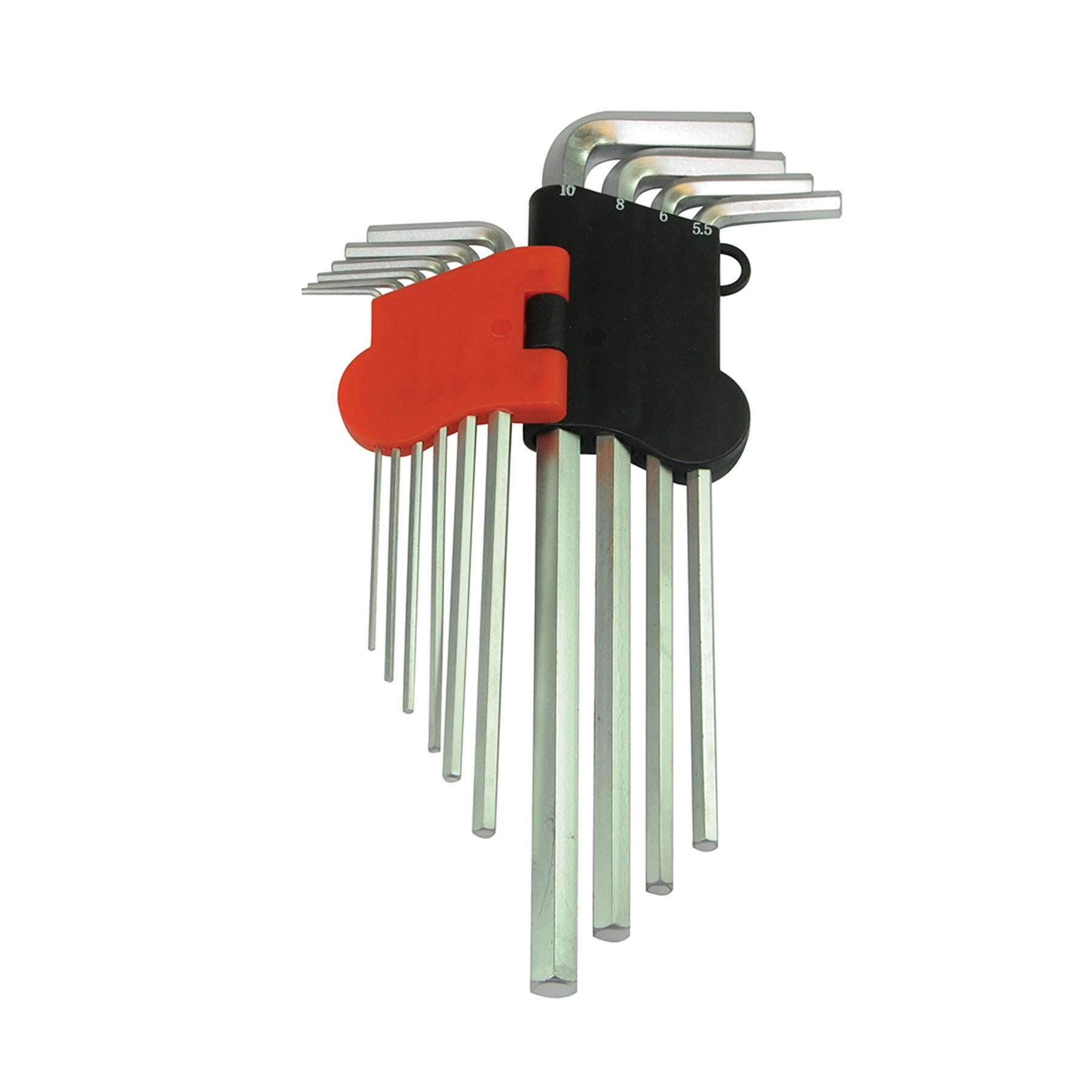 10Pce Hex Key Metric Expert Set 1.5 - 10mm Hardened Chrome Vanadium DIY