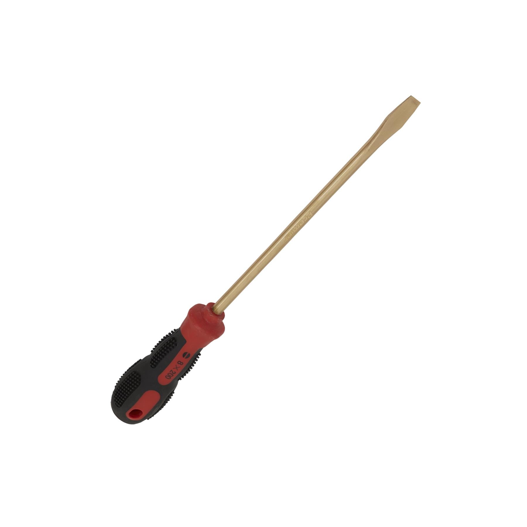 Sealey Screwdriver Slotted 8 x 200mm - Non-Sparking