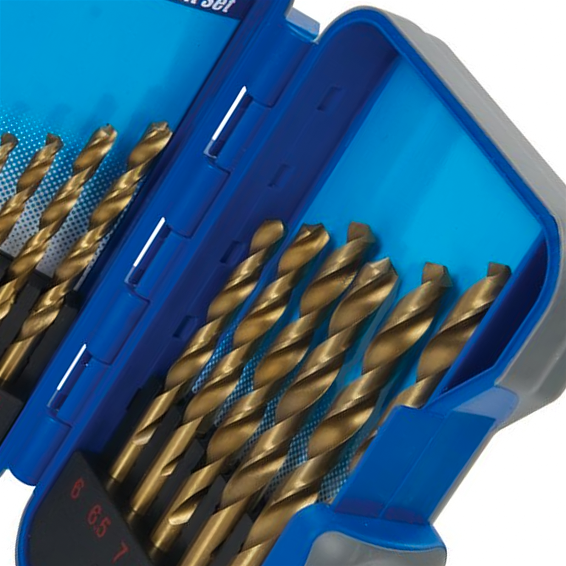 17Pce Hss Titanium-Coated Drill Bits High Speed Steel Heavy Duty Work Tool