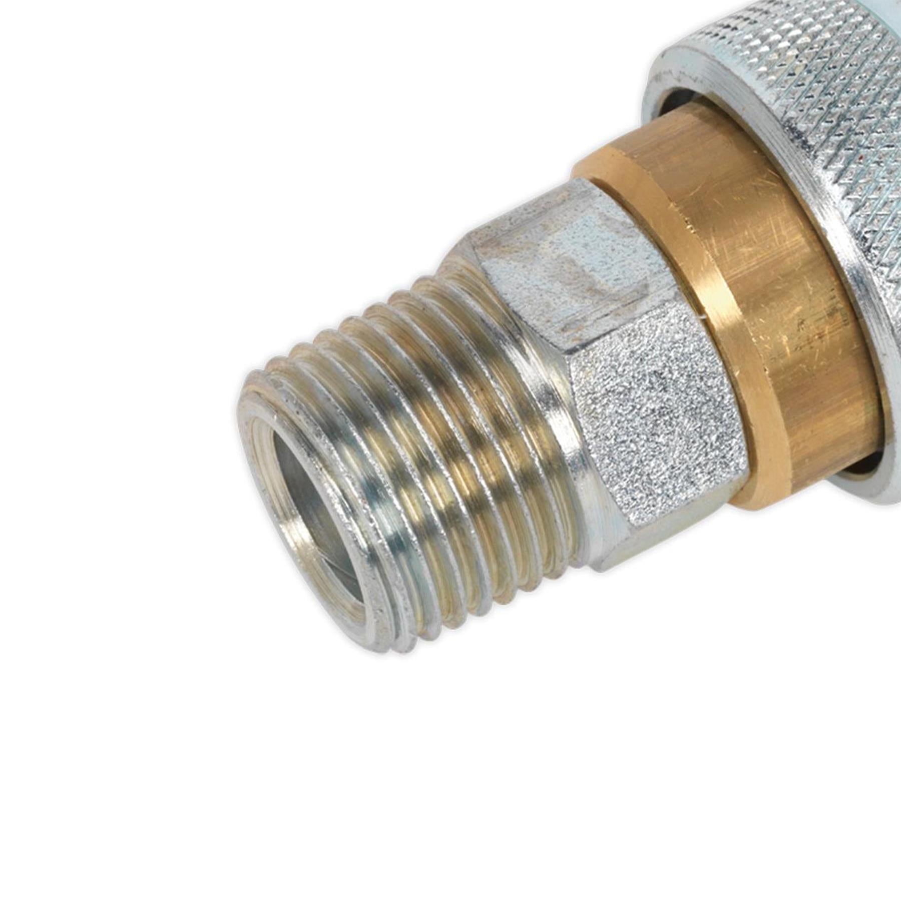 Sealey Coupling Body Male 1/2"BSPT Heavy Duty Air Tool Accessories Couplings