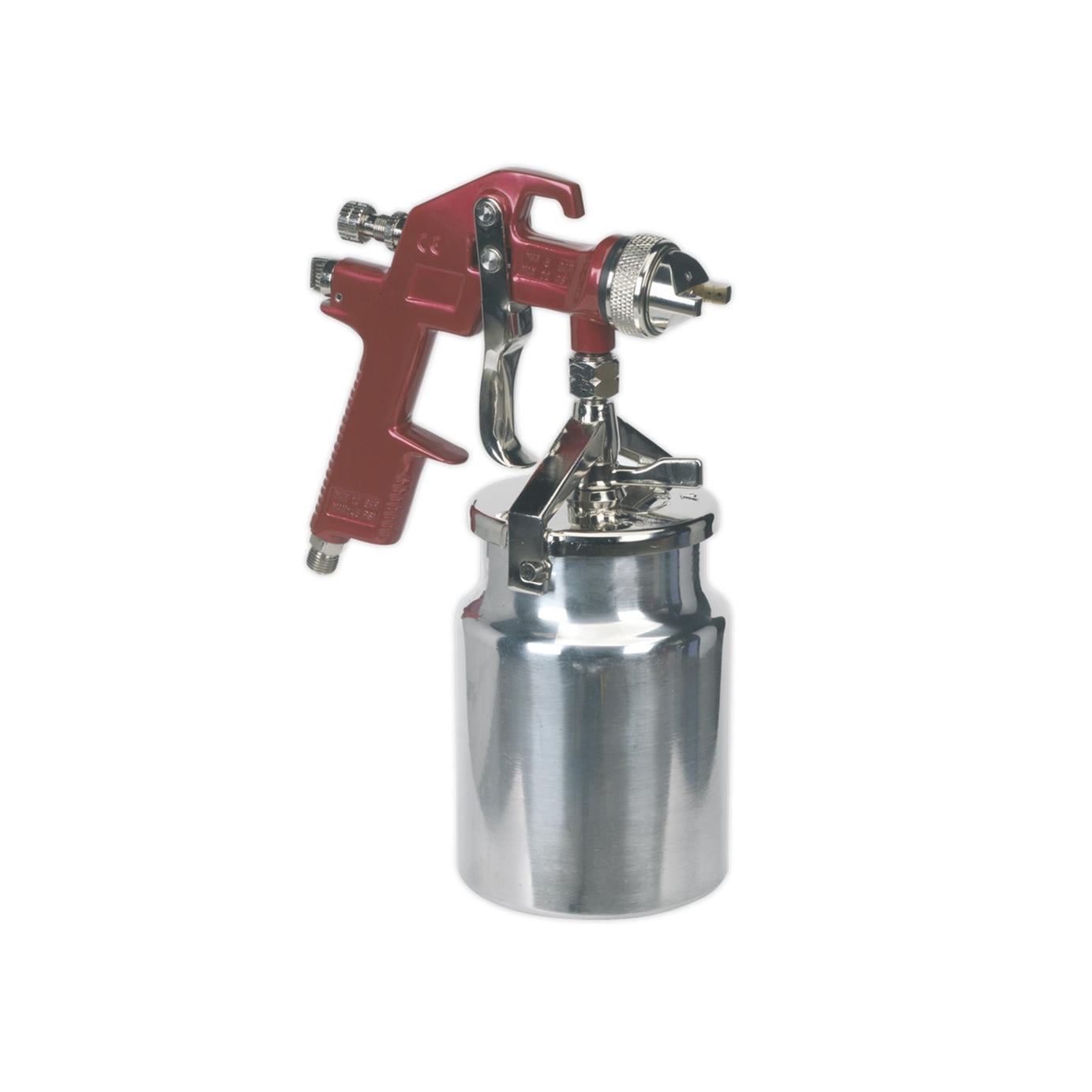 Sealey HVLP Suction Feed Spray Gun 1.7mm Set-Up