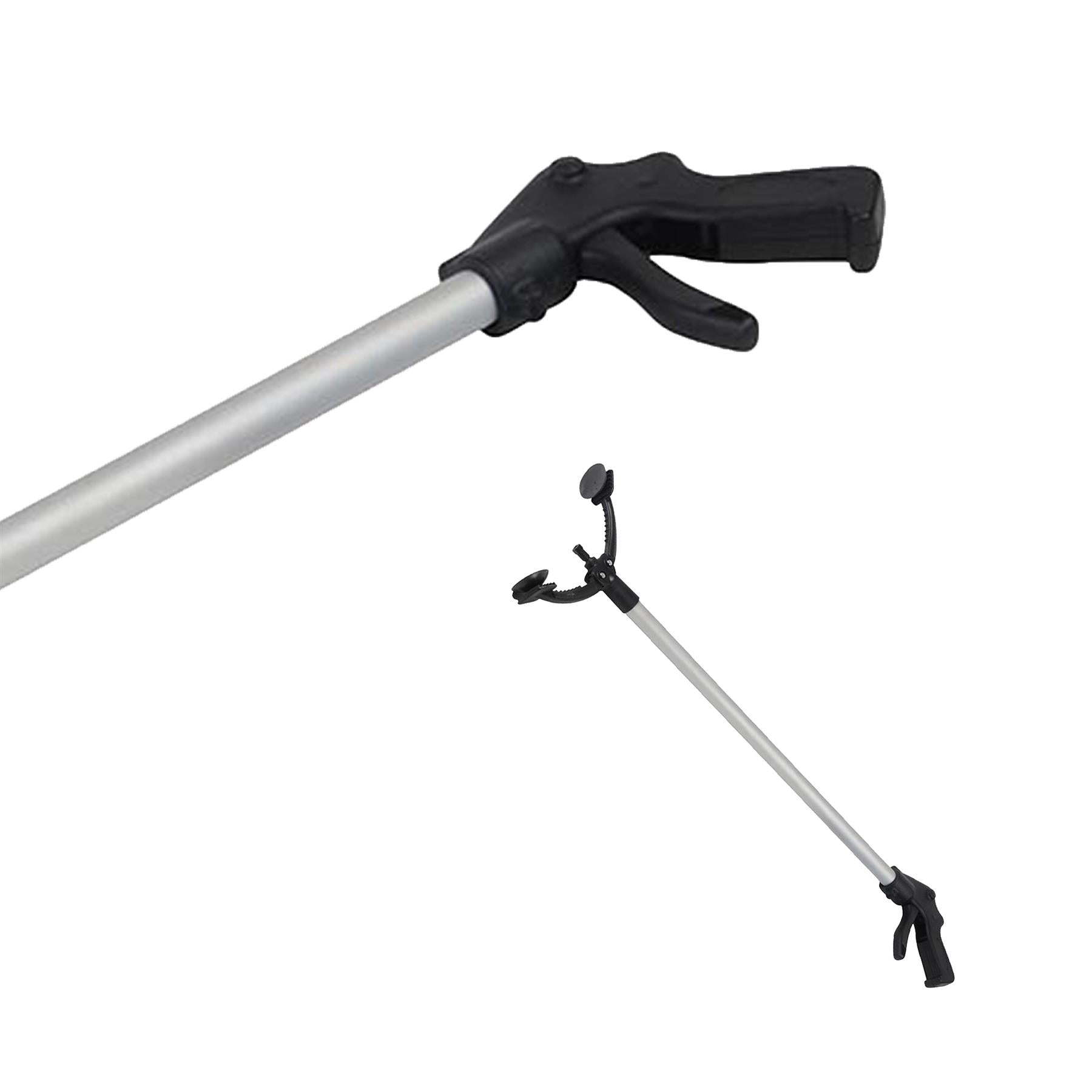 Expert Litter Picker 870mm Rubber-Tipped Gripping Claw Anti-Rust Aluminium