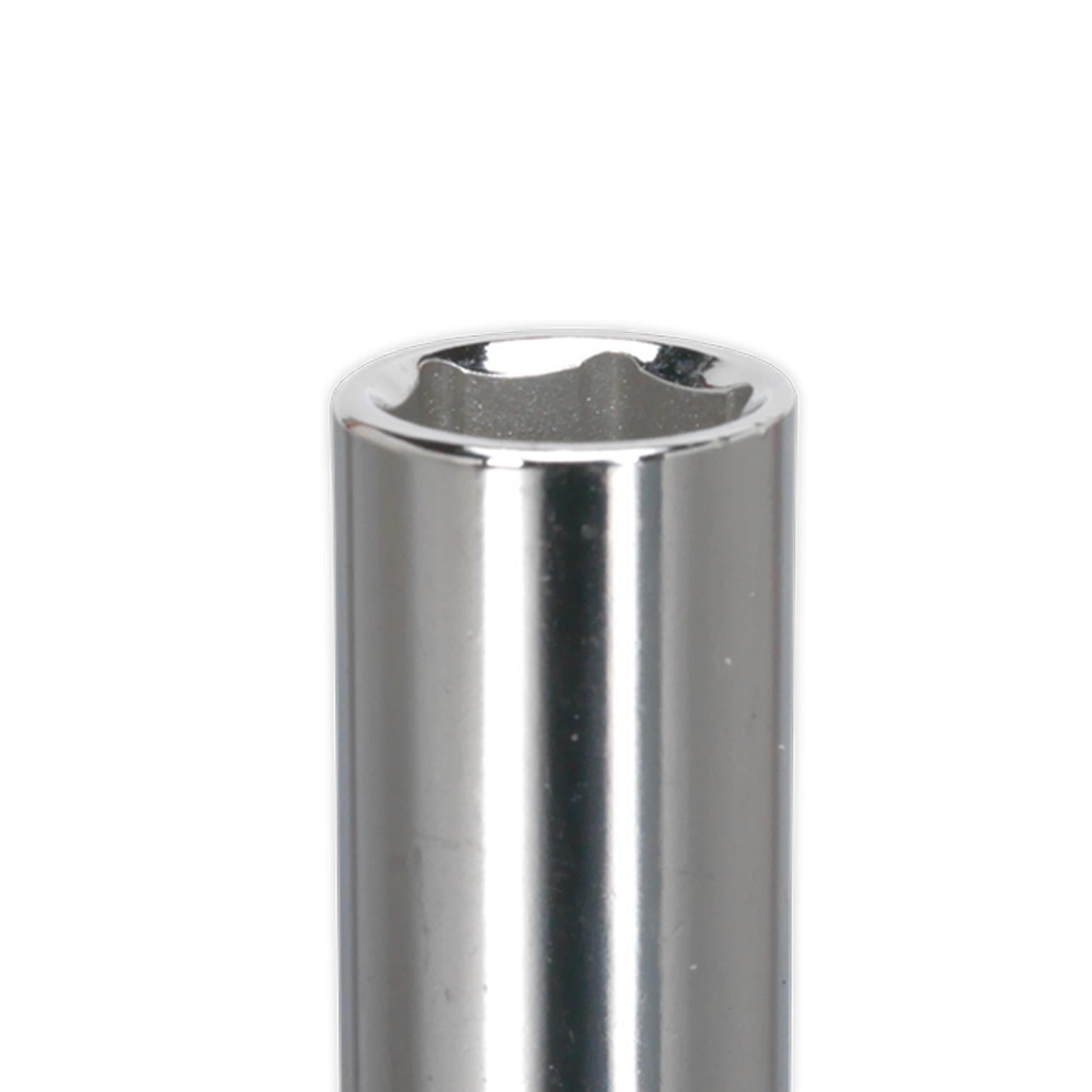 Sealey WallDrive Socket 12mm Deep 3/8"Sq Drive Fully Polished