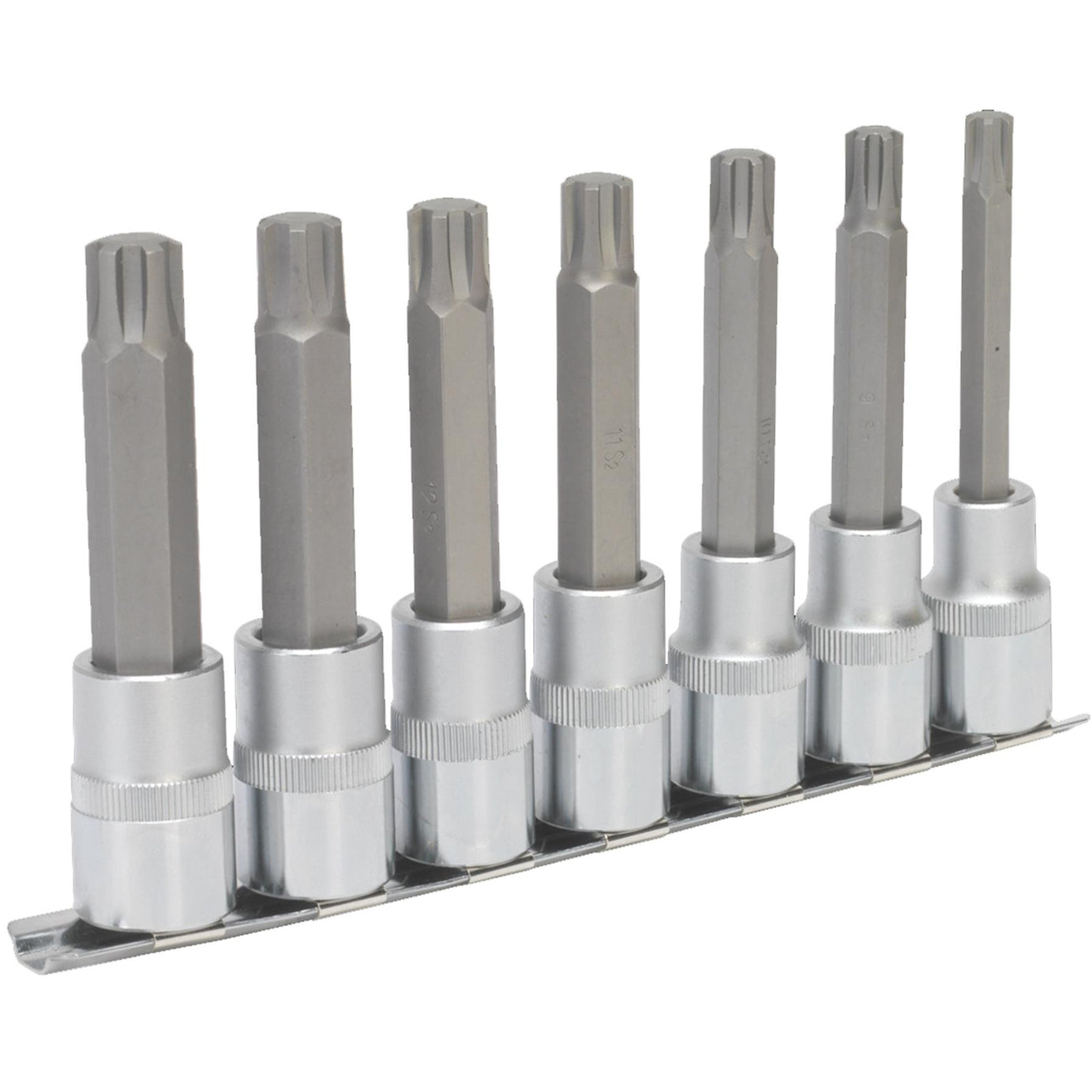 Sealey Ribe Socket Bit Set 7pc 1/2"Sq Drive 100mm