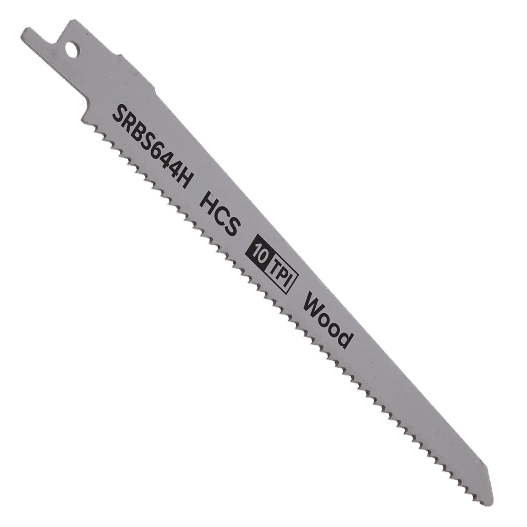 Sealey Reciprocating Saw Blade Clean Wood 150mm 10tpi - Pack of 5