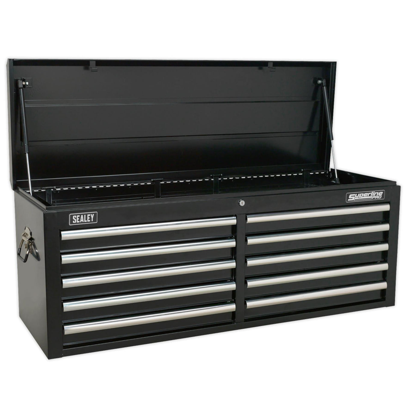 Sealey Topchest 10 Drawer with Ball Bearing Slides - Black