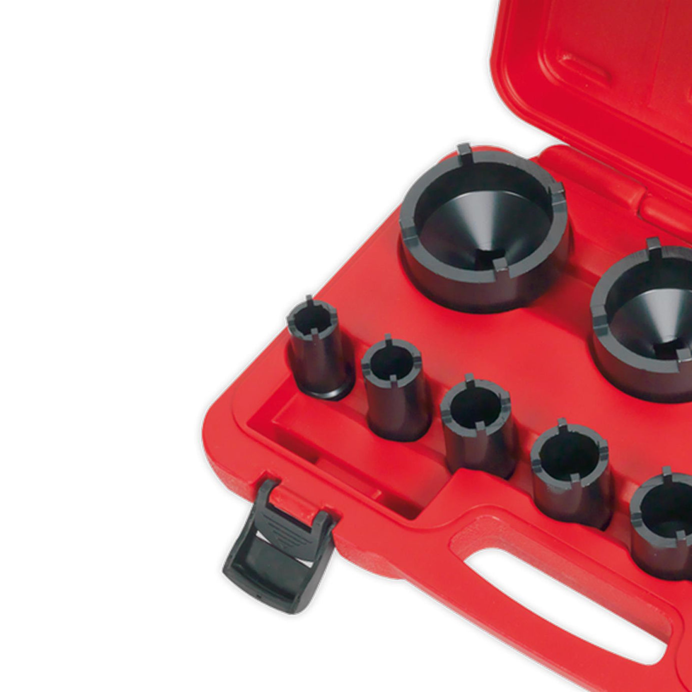 Sealey Ball Joint Socket Set 11pc 1/2"Sq Drive storage case.