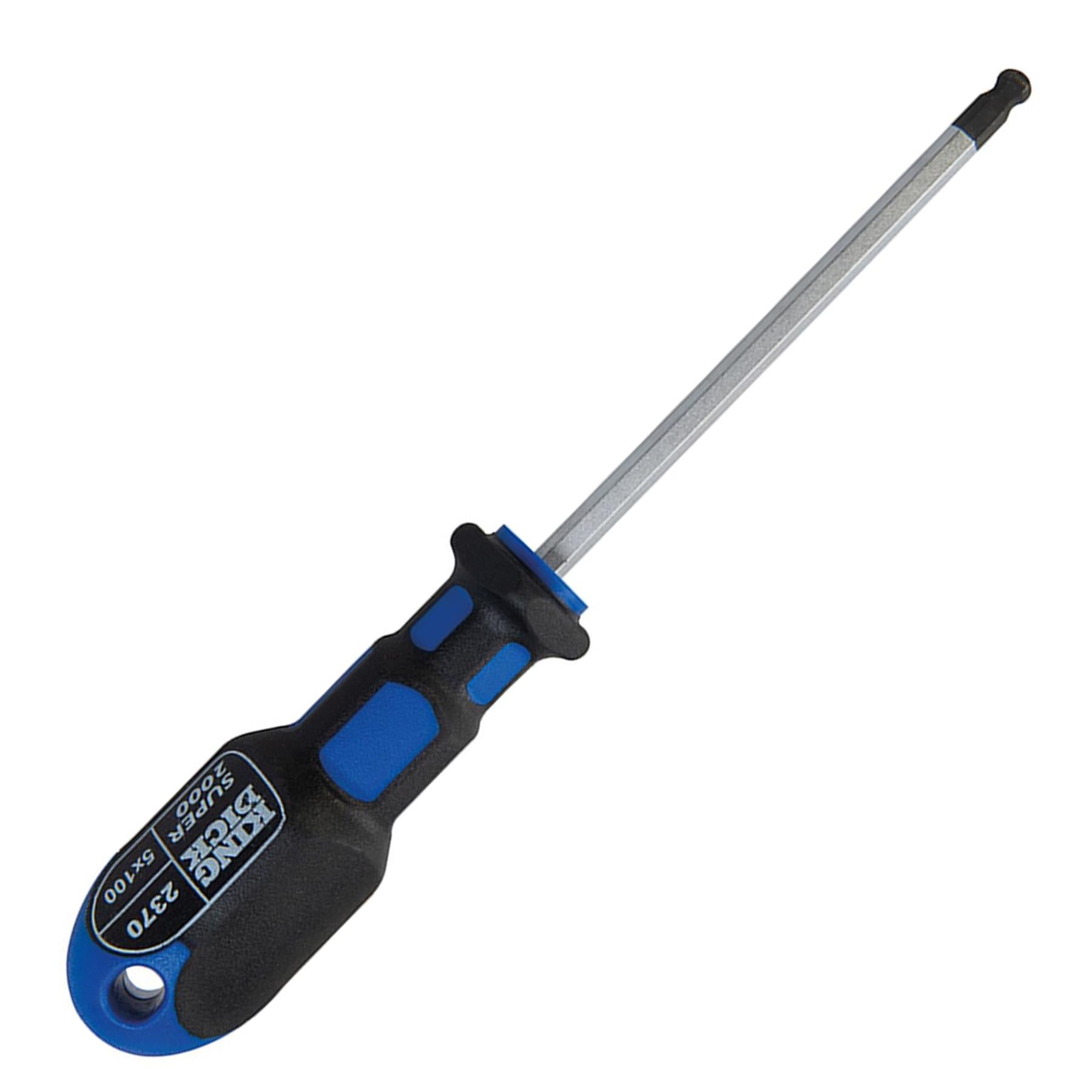 King Dick Hex Ball End Screwdriver 5 X 100mm British Made
