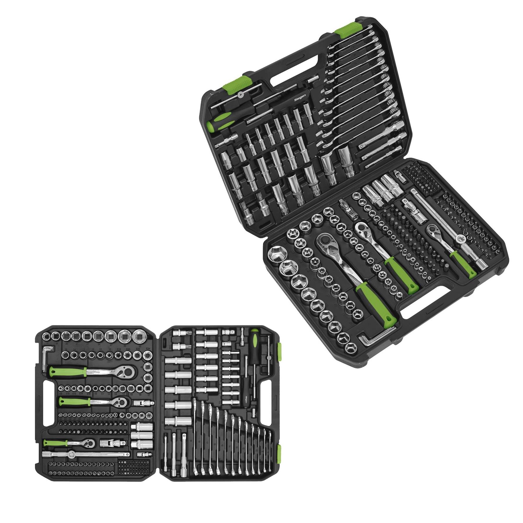 Sealey Socket Set 219pc 1/4", 3/8" & 1/2"Sq Drive WallDrive Metric