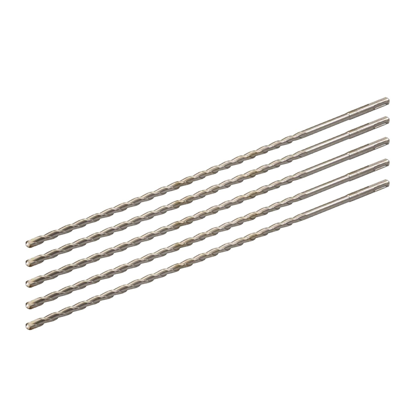 5 x SDS+ PLUS MASONRY DRILL BIT 10 x 460mm, TUNGSTEN CARBIDE TIP, FOR STONE CONCRETE BRICK