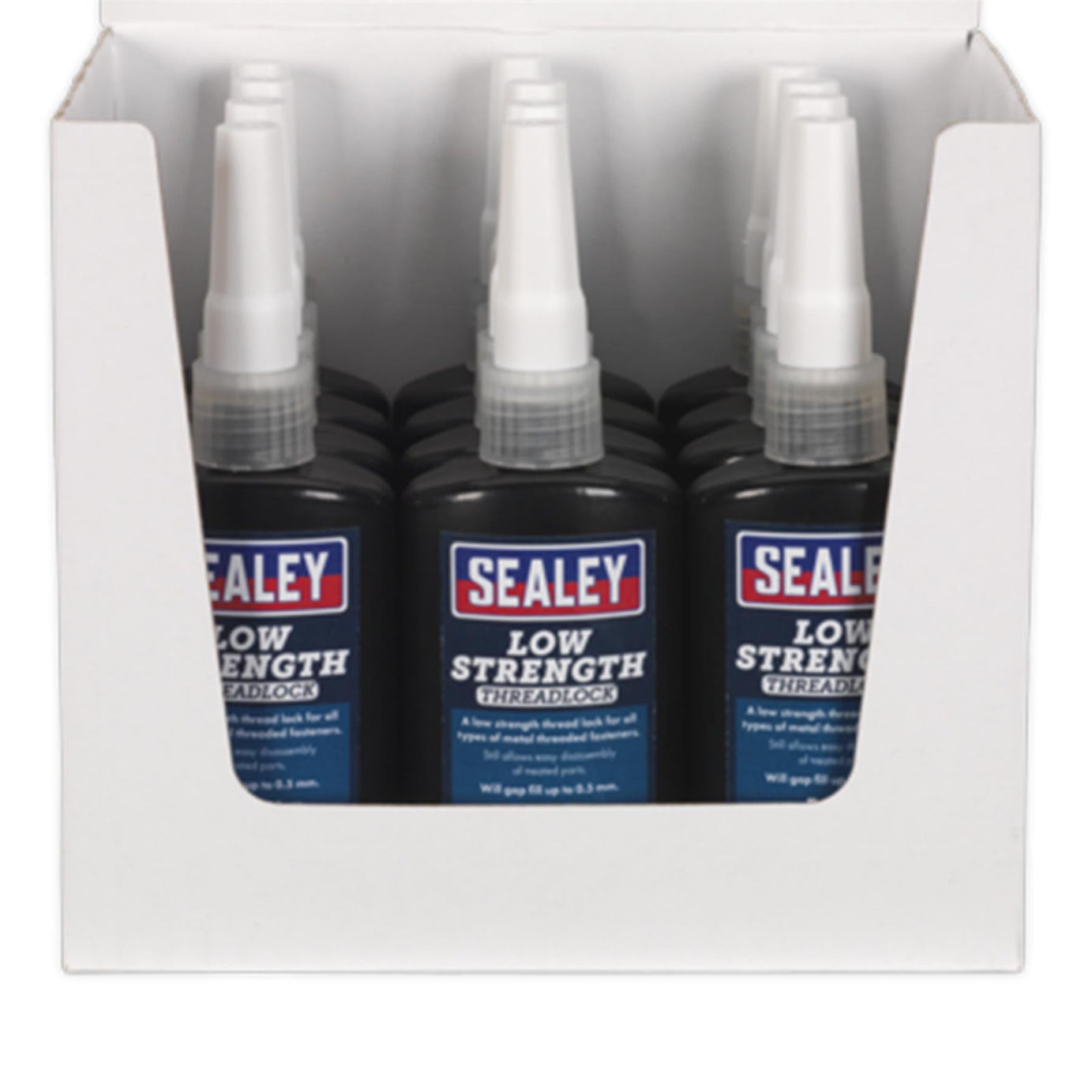 Sealey Thread Lock Low Strength 50ml Pack of 12