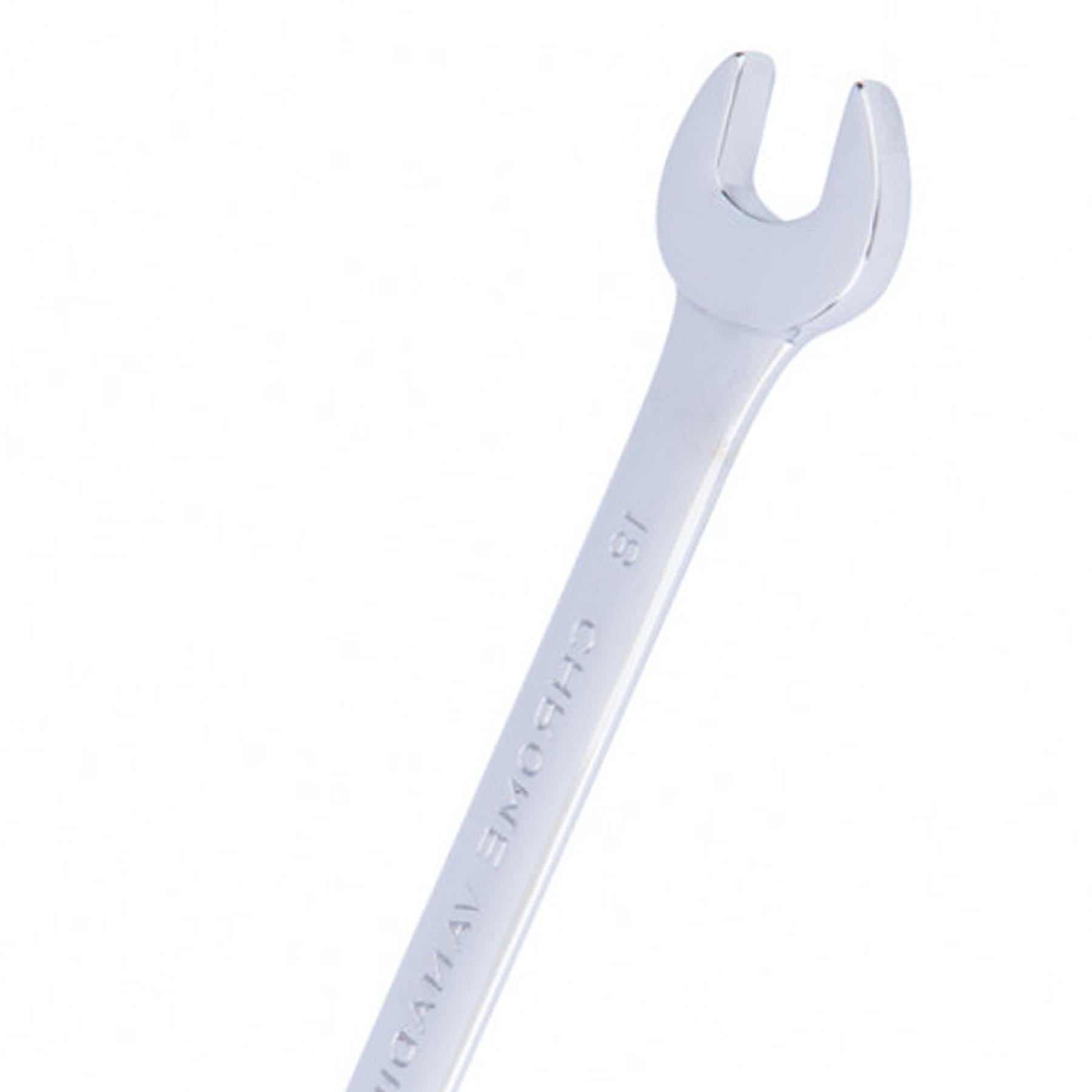 BlueSpot 18mm Fully Polished Chrome Vanadium Spanner Open Ended Head Spanner