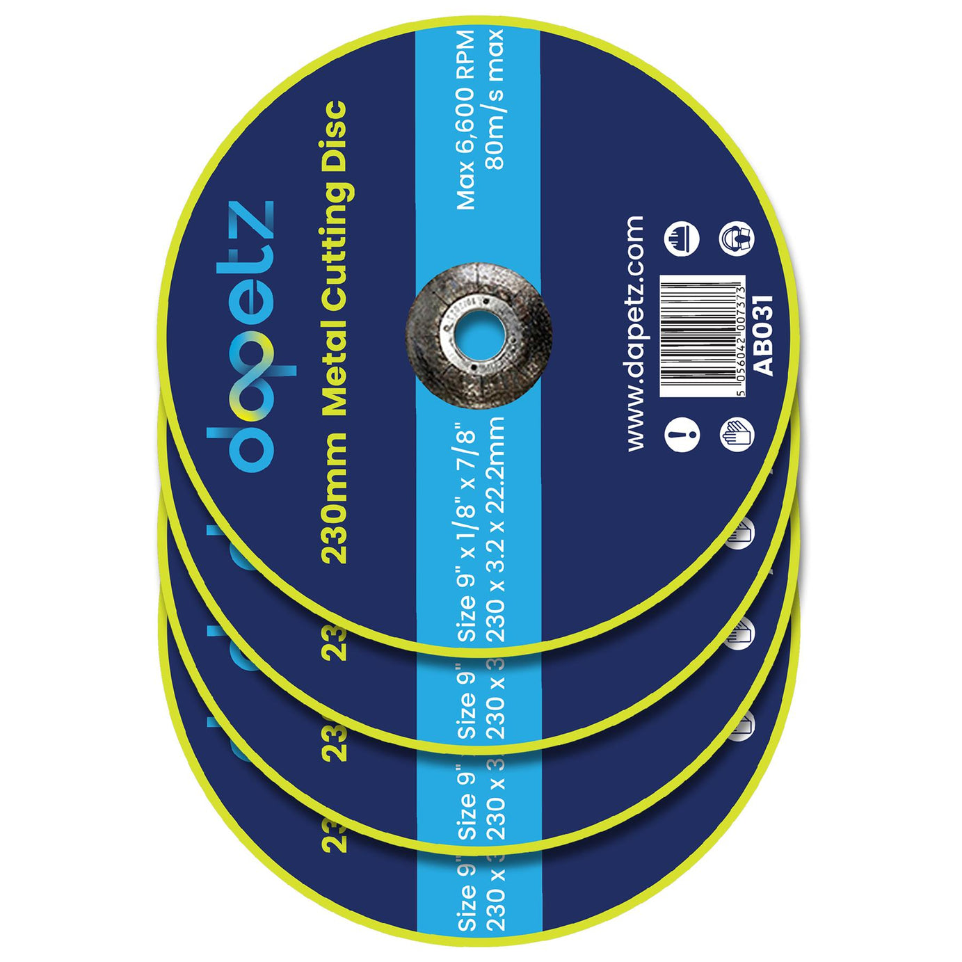230mm ULTRA THIN METAL CUTTING BLADE DISC STEEL & STAINLESS ANGLE 20Pcs